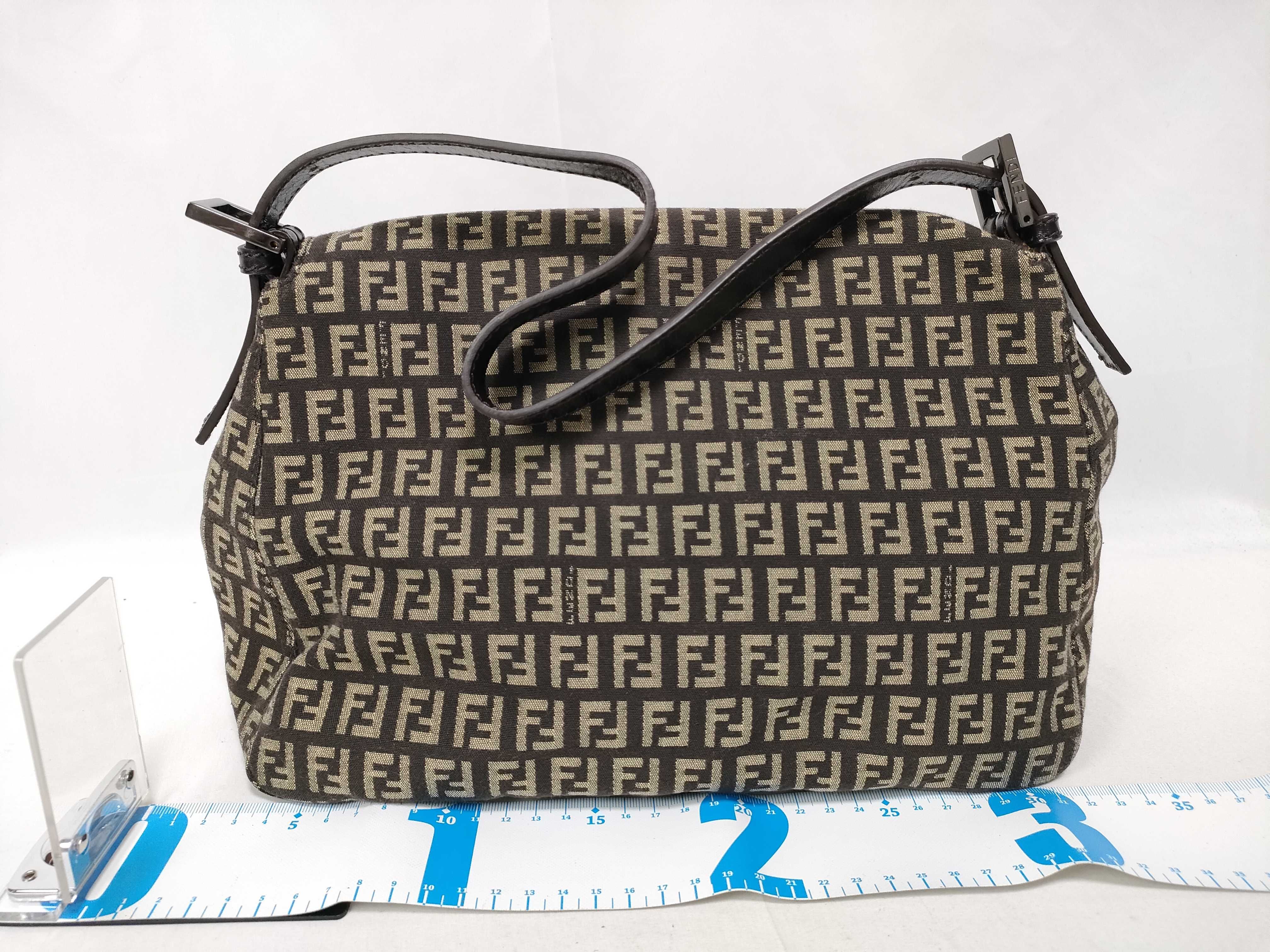 Zucca Mamma Bucket Canvas x Leather Shoulder Bag, Brown, 735039 (Shoulder Bag) — view 2