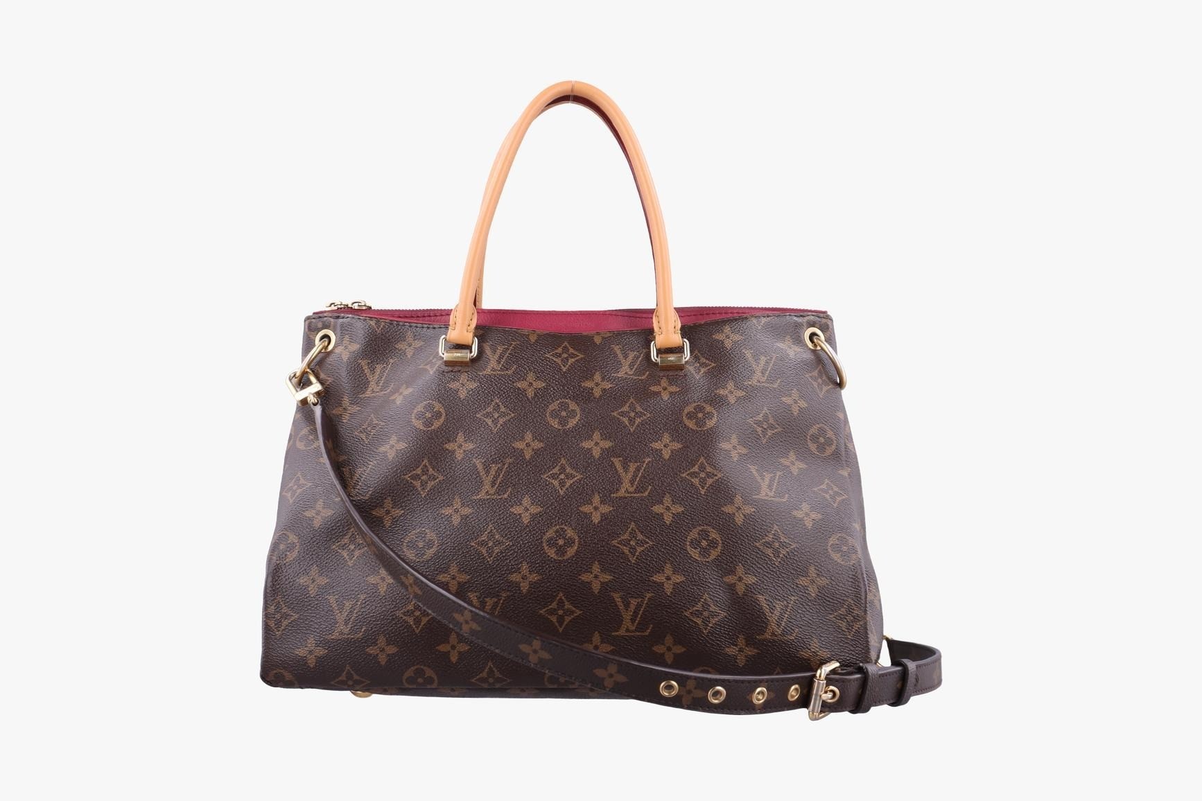 Pallas Monogram Canvas x Calf Leather Monogram/Brown x Saffron