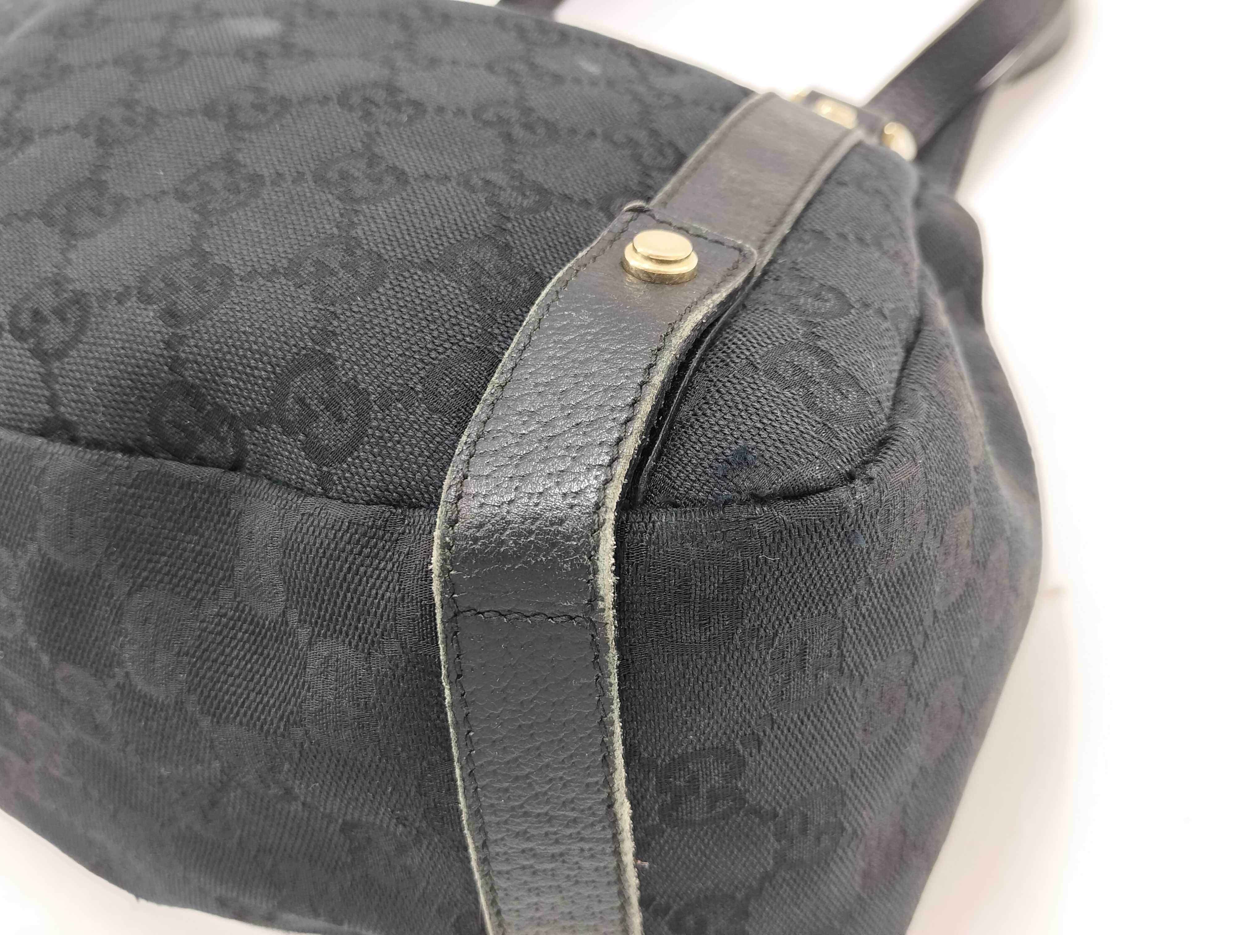 GG Canvas Abbey Line GG Canvas Shoulder Bag Black Tote Bag — view 5