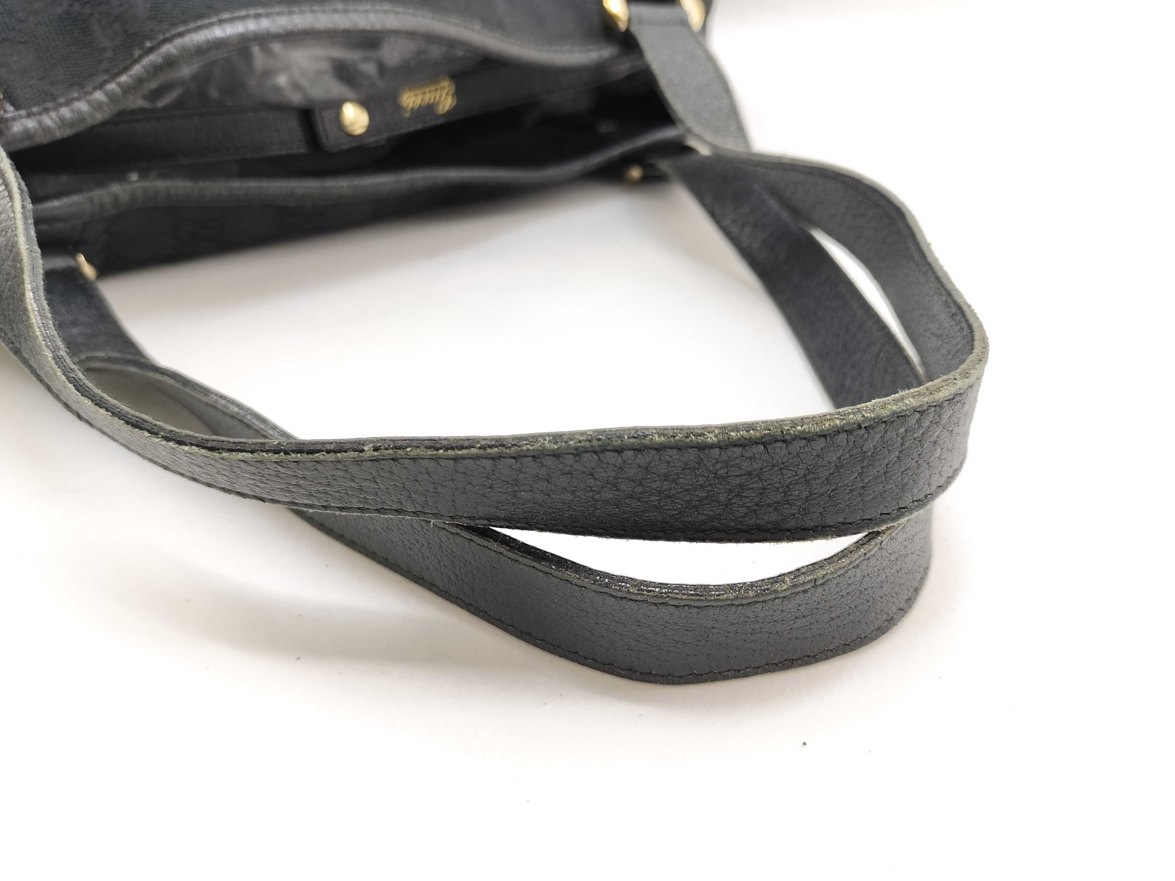 GG Canvas Abbey Line GG Canvas Shoulder Bag Black Tote Bag — view 7