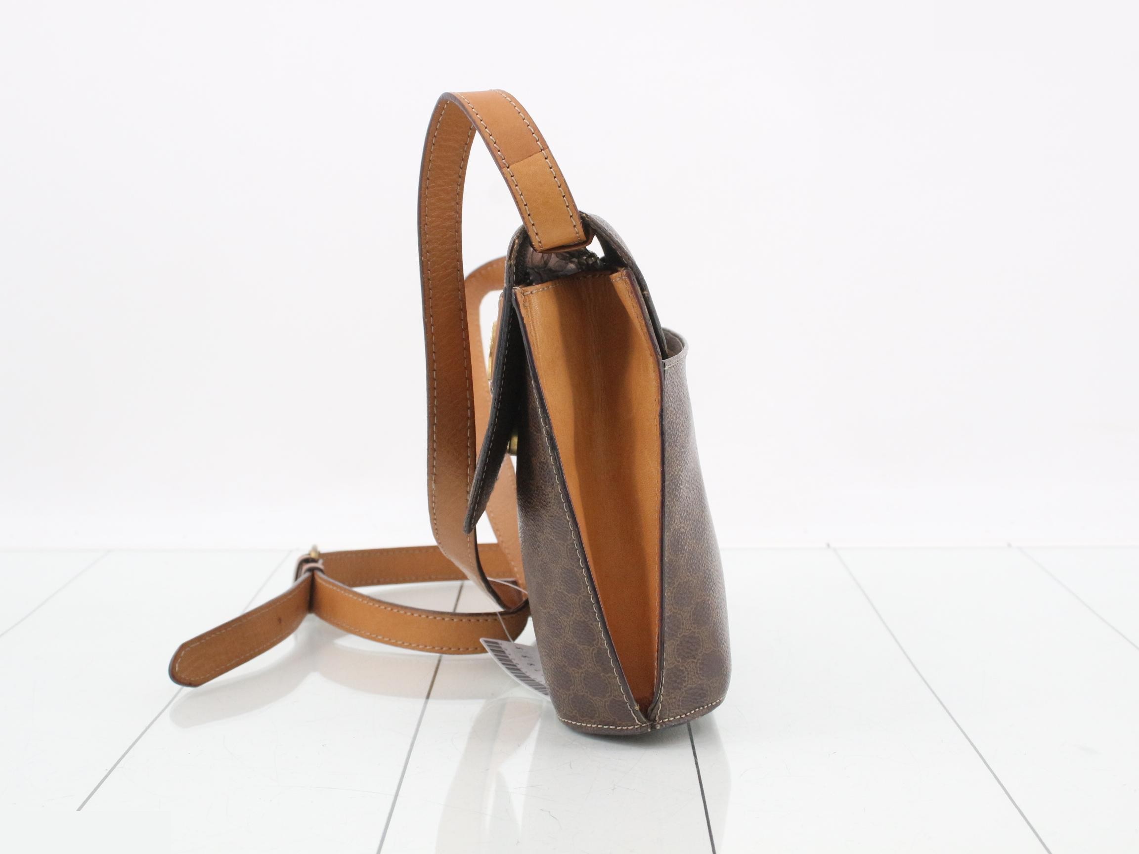 Macadam Leather Triomphe Shoulder Bag — view 3