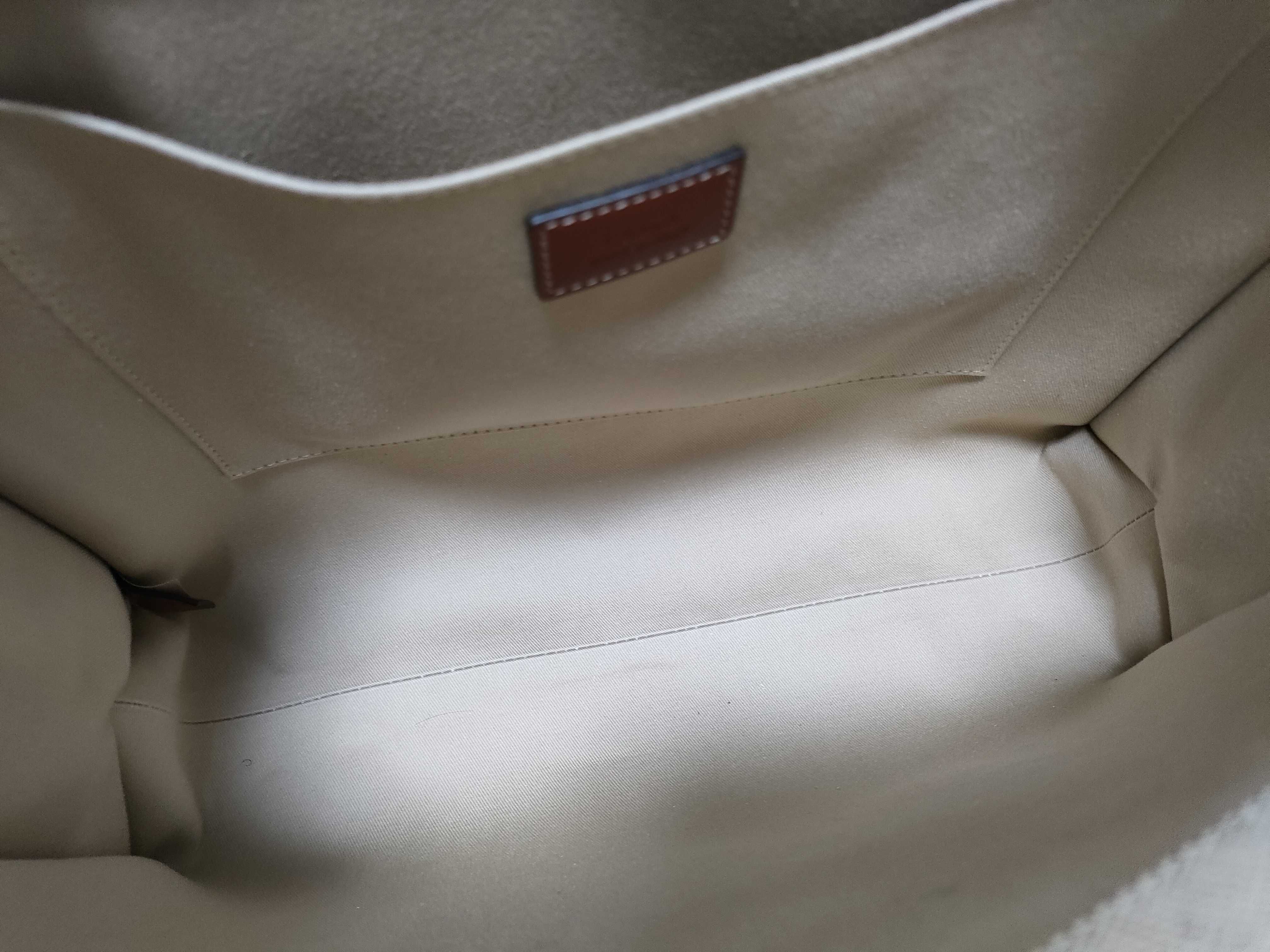Woody Medium Canvas x Leather Tote Bag — view 8