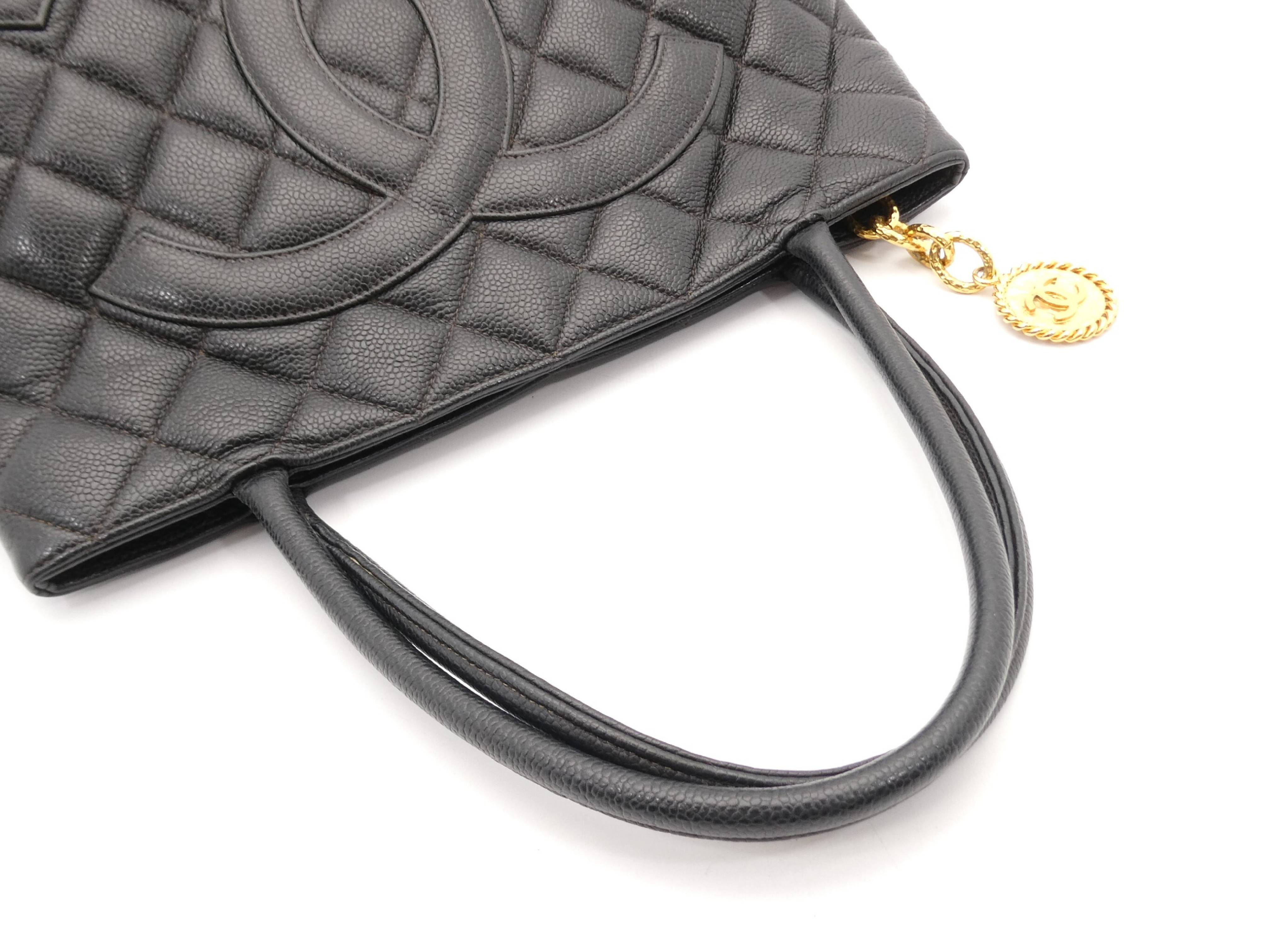 Reissue Tote Bag, Caviar Leather, Coco Mark — view 6