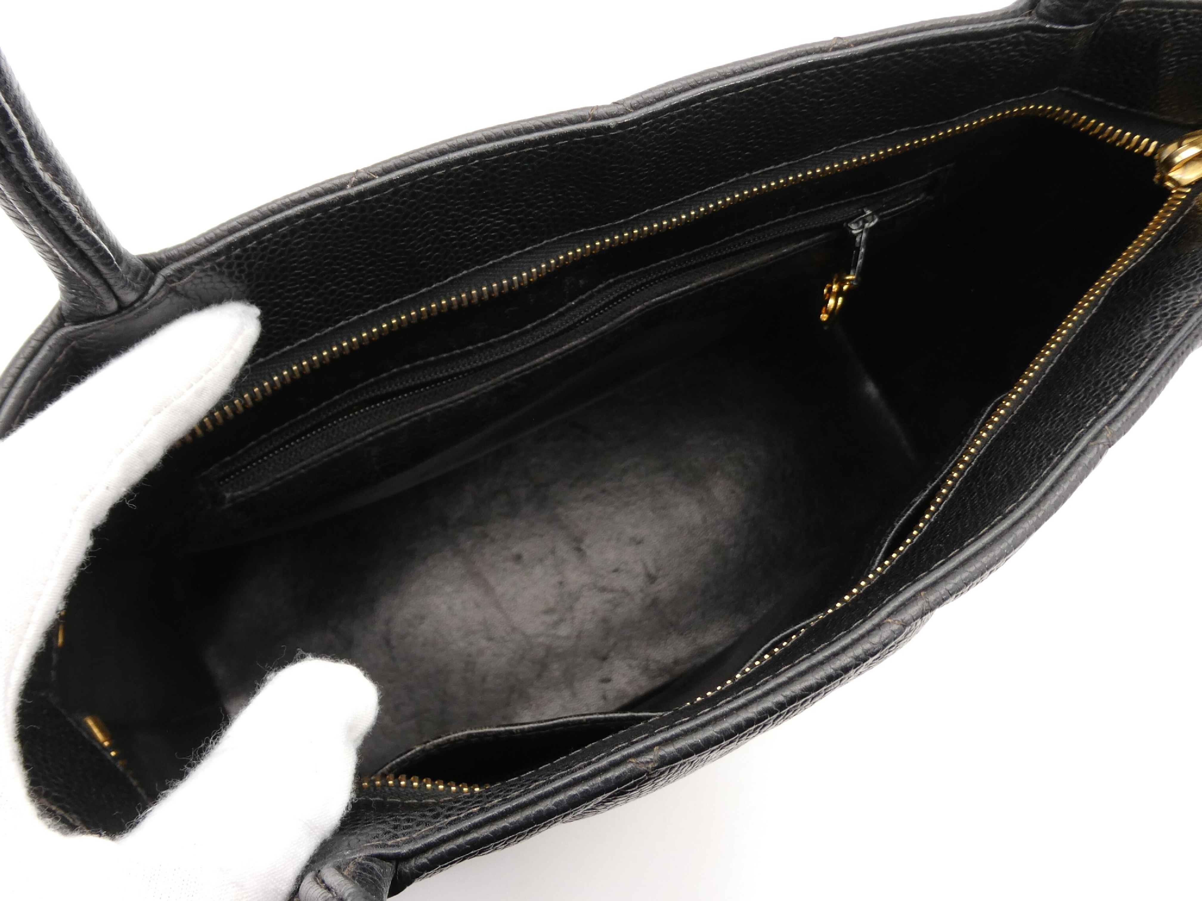 Reissue Tote Bag, Caviar Leather, Coco Mark — view 7