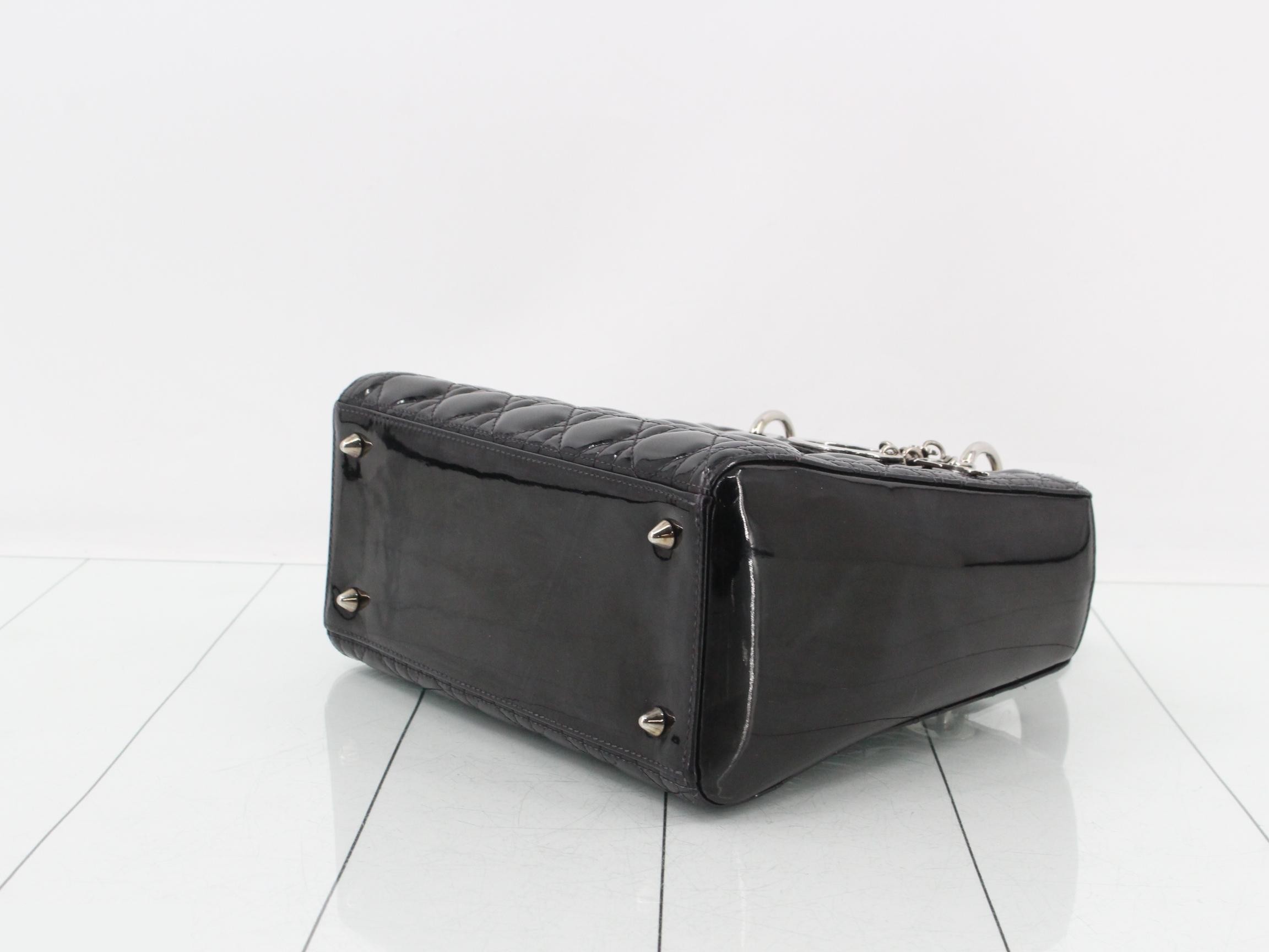 Lady Dior Cannage 2-Way Black Shoulder Handbag — view 6