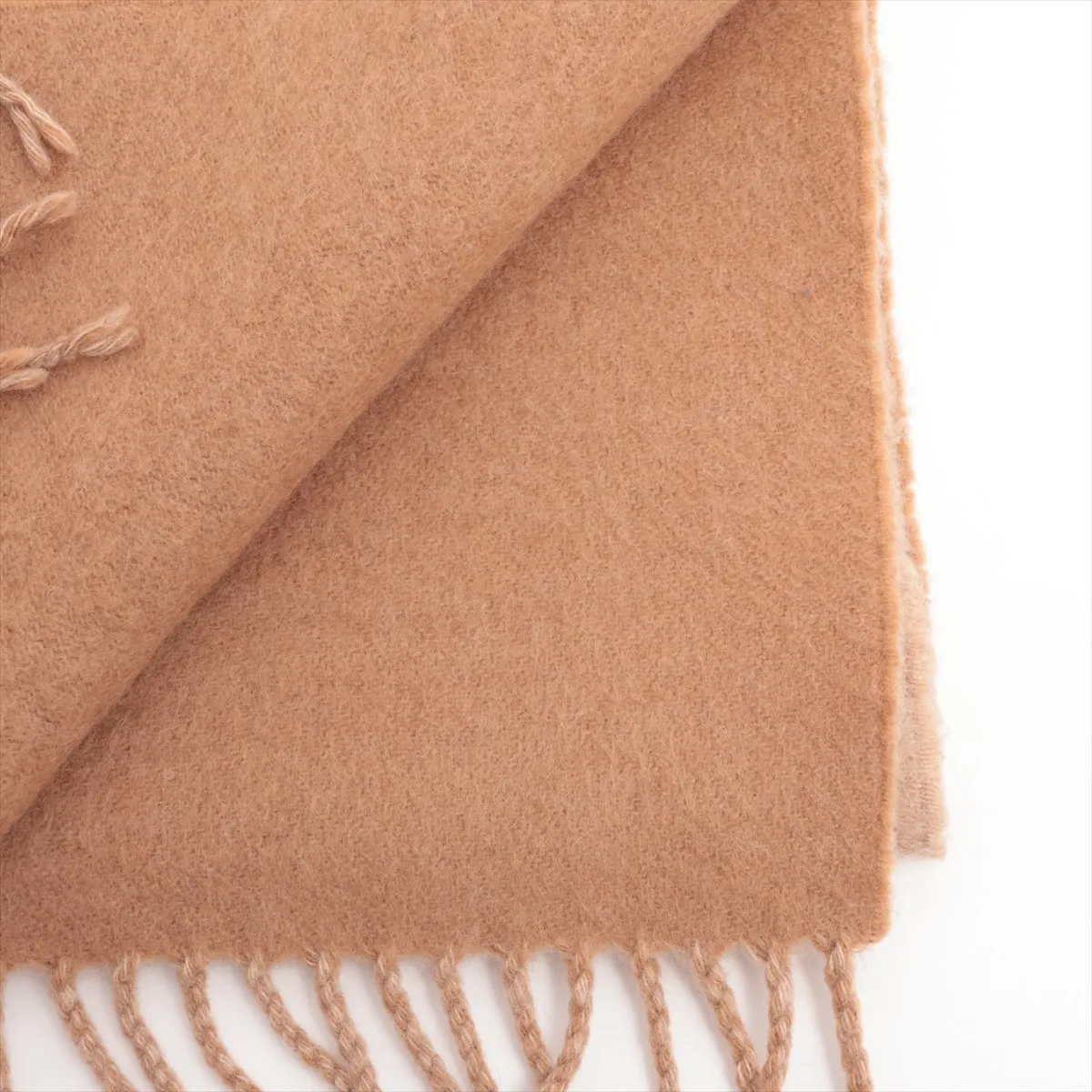 M71293 Echarpe Baroda Scarf, Cashmere, Brown x Beige. Shows signs of wear, — view 2