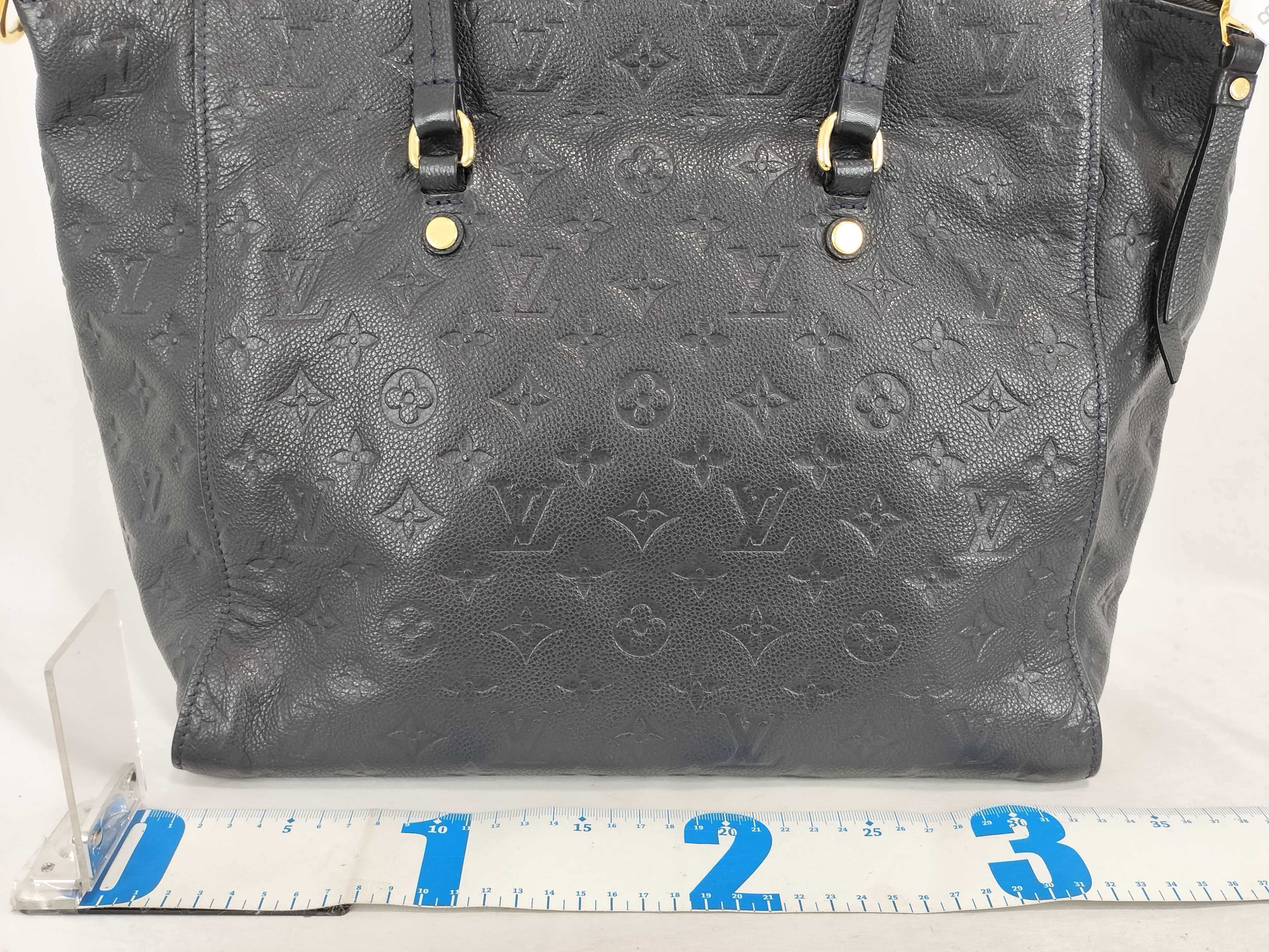 PH- Monogram Empreinte Lumineuse Black Leather Tote bag — view 2