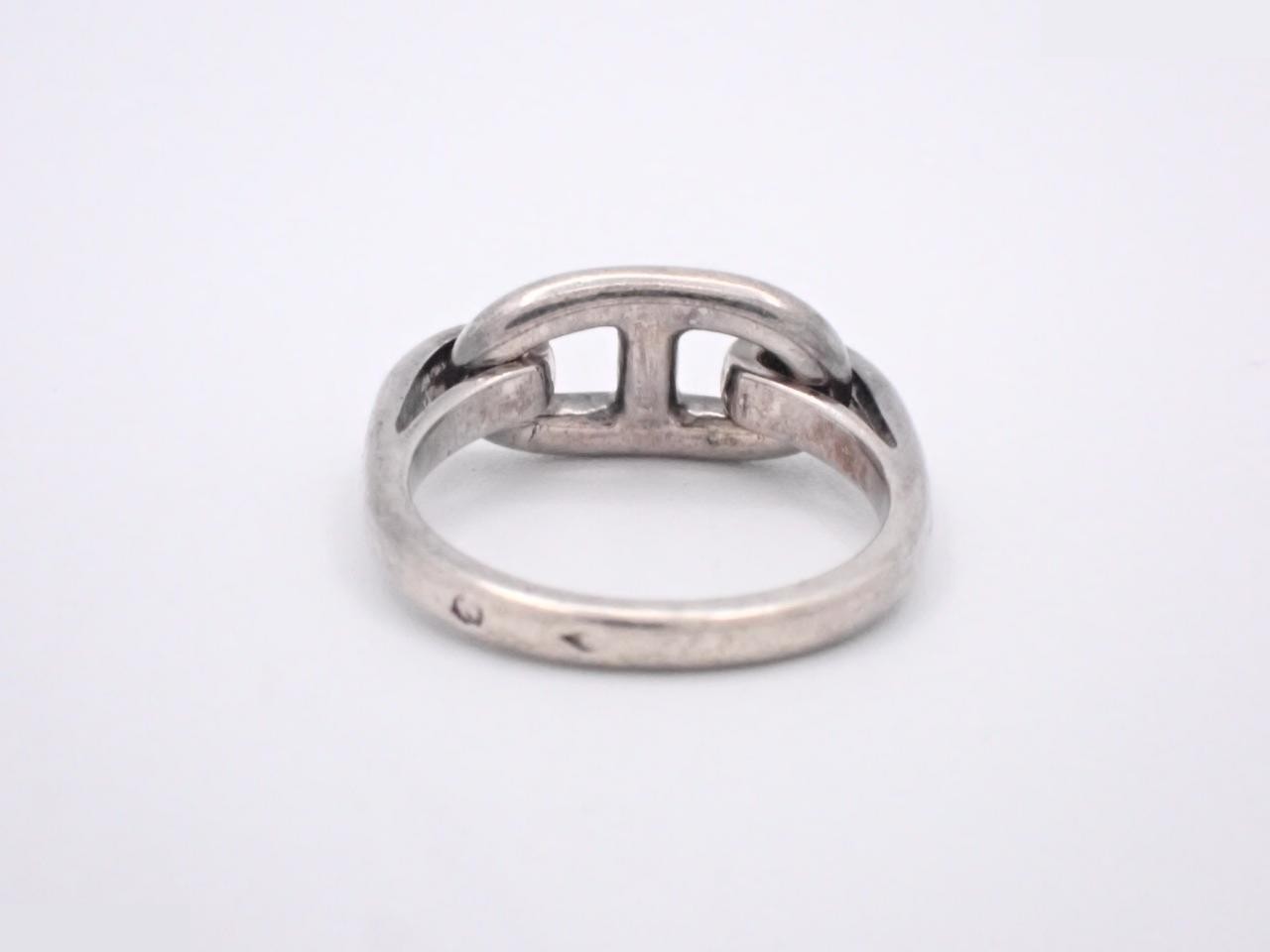 Ring, Chaine d'Ancre design, SV925/3.4g, silver, hallmark 52, actual size #11 — view 2