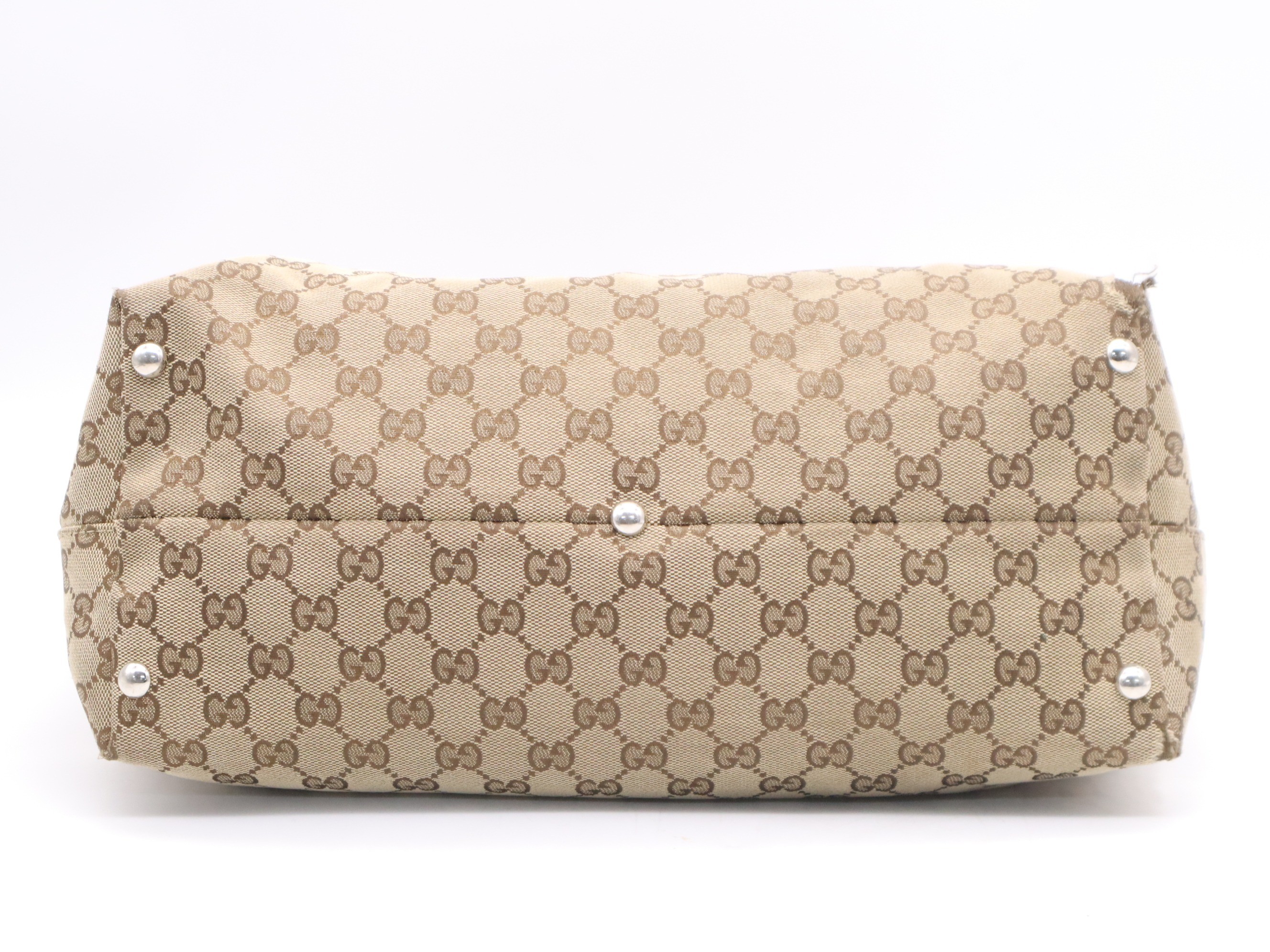 GG Canvas Tote Bag, Beige/Pink — view 4