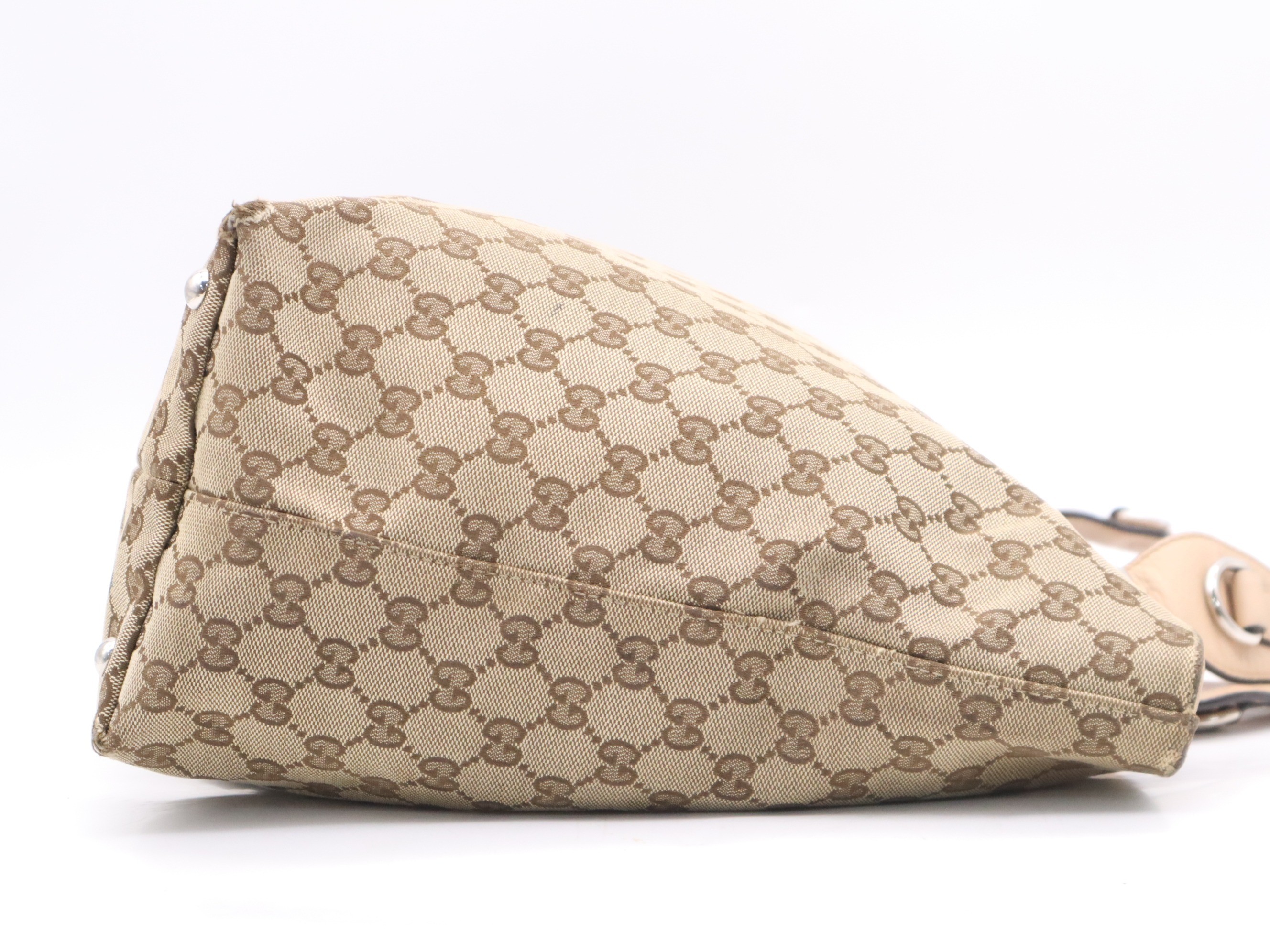 GG Canvas Tote Bag, Beige/Pink — view 5