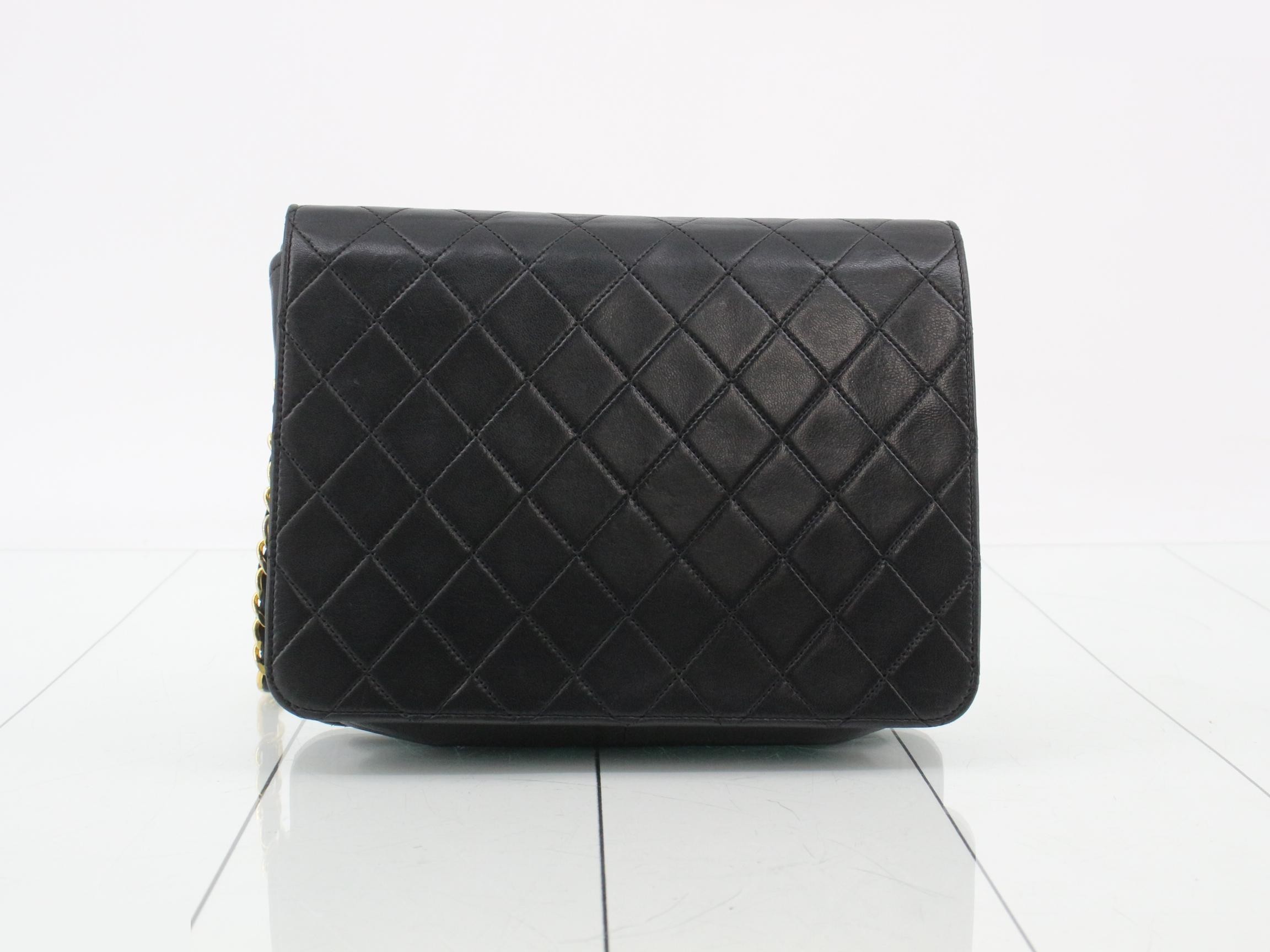 Matelassé Chain Shoulder Bag with Push Lock — view 2