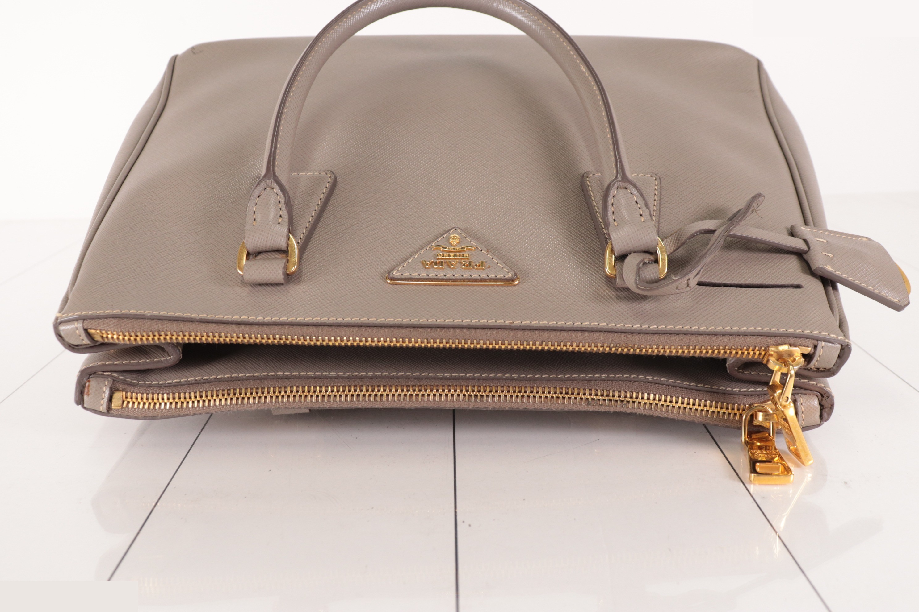 Galleria Saffano 2-Way Handbag, Greige — view 6