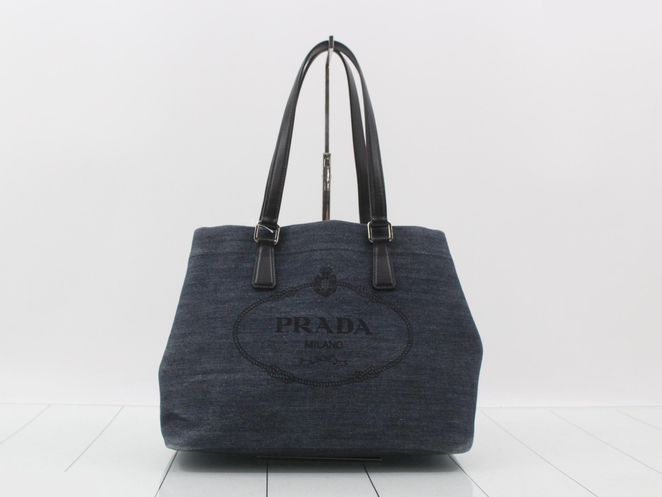 Denim Logo Tote Bag