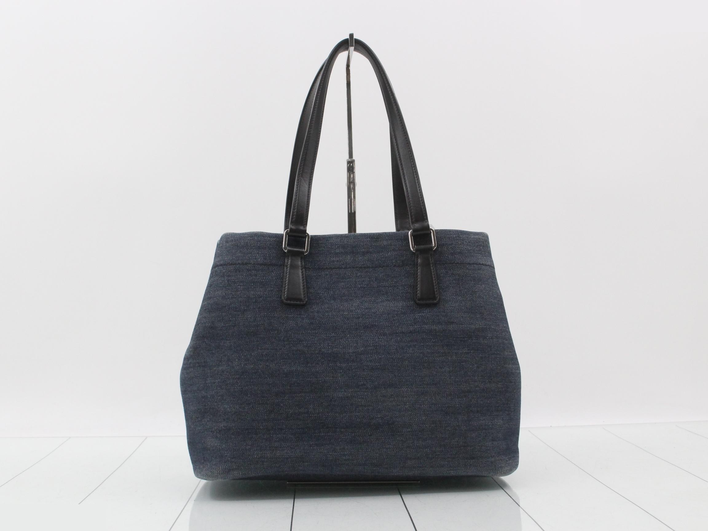 Denim Logo Tote Bag — view 2