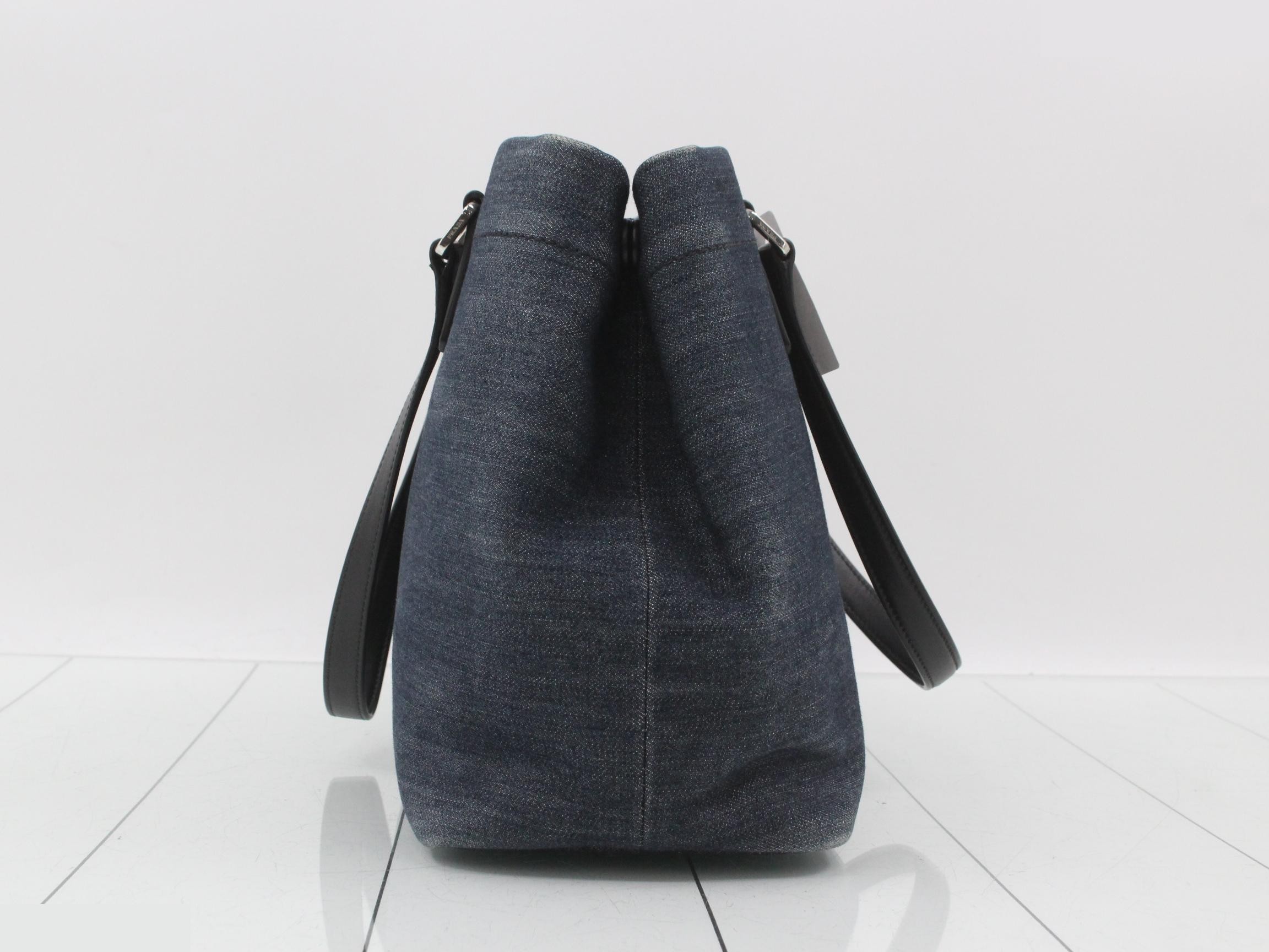 Denim Logo Tote Bag — view 4