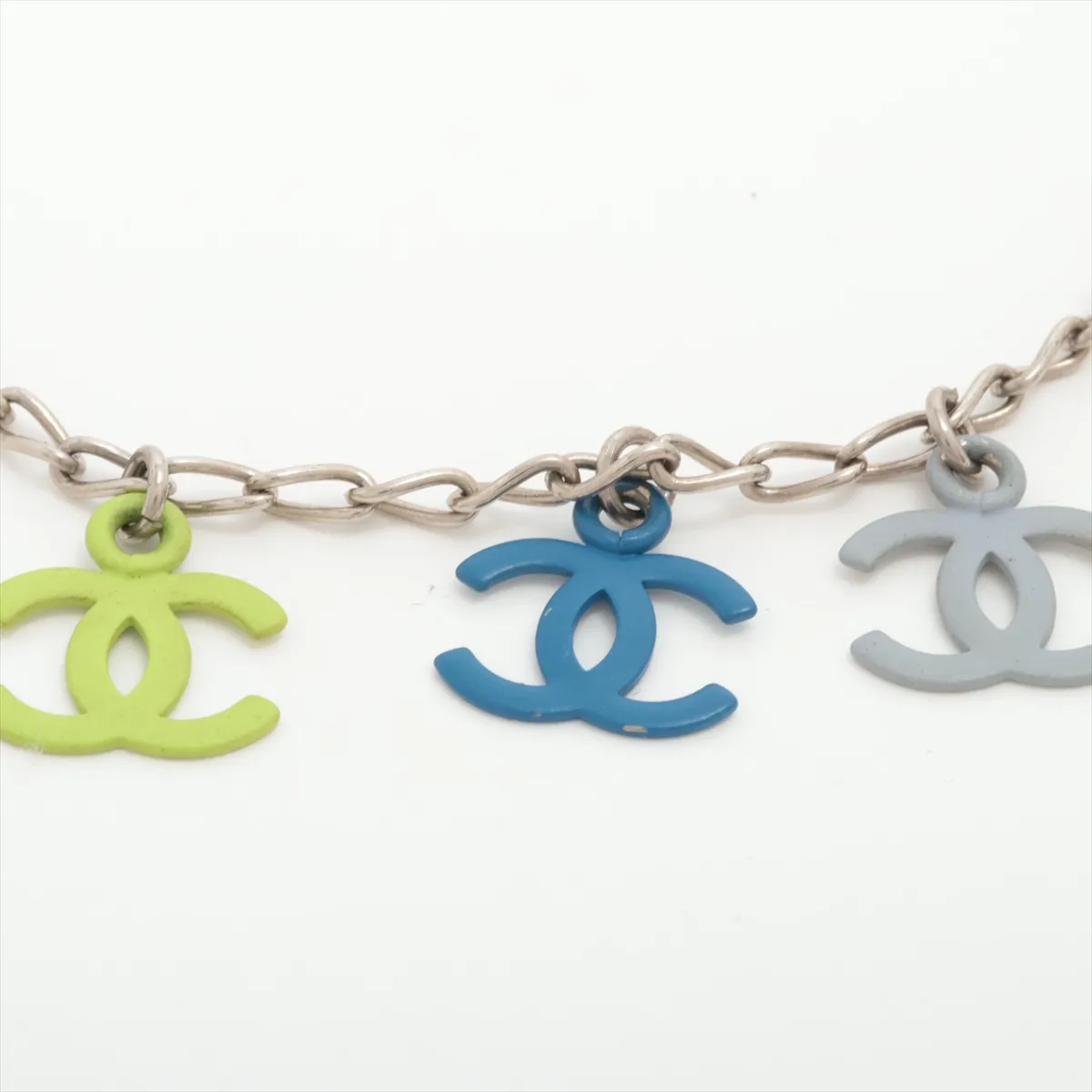 Coco Mark Bracelet, Metal, Silver x Multicolor, — view 2