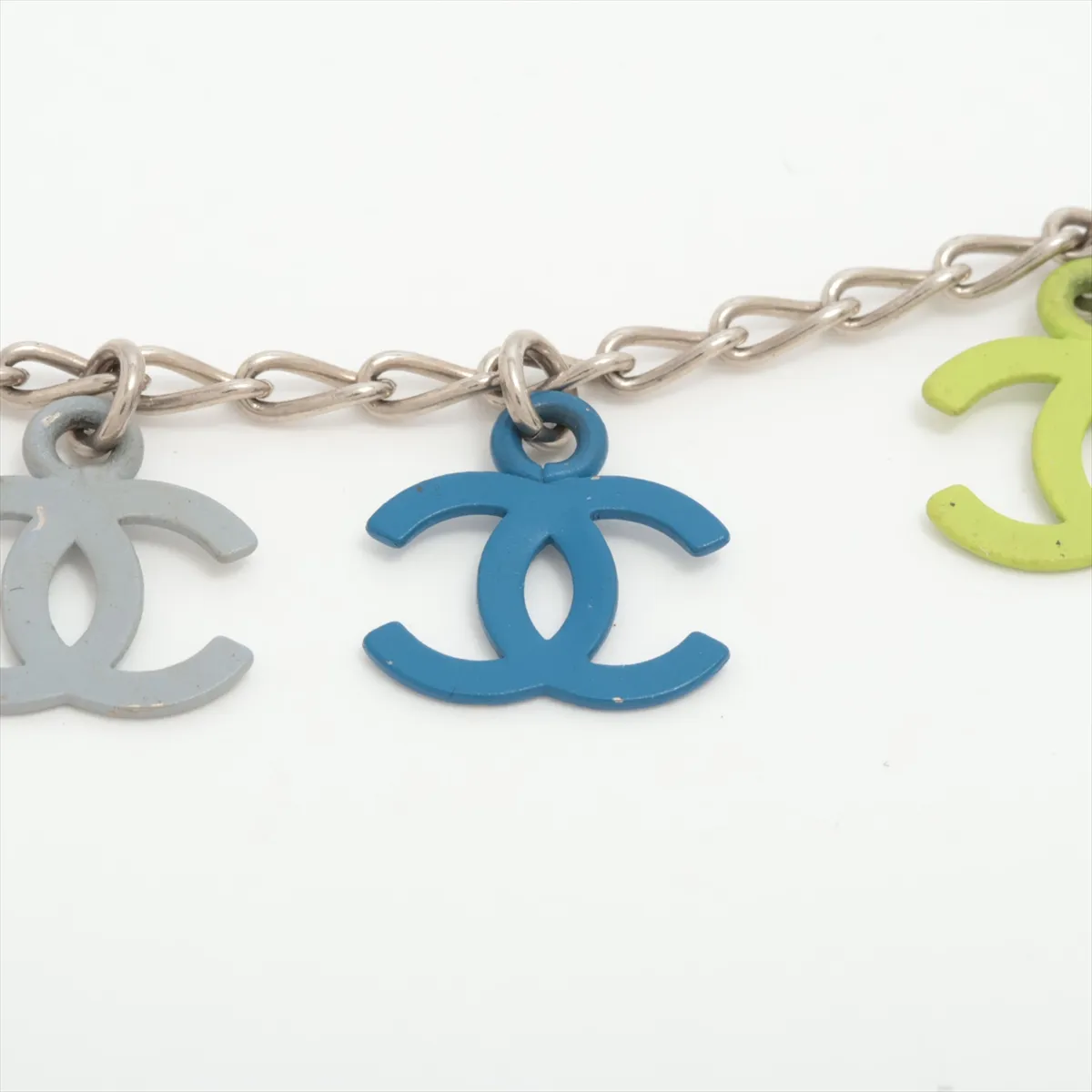 Coco Mark Bracelet, Metal, Silver x Multicolor, — view 3