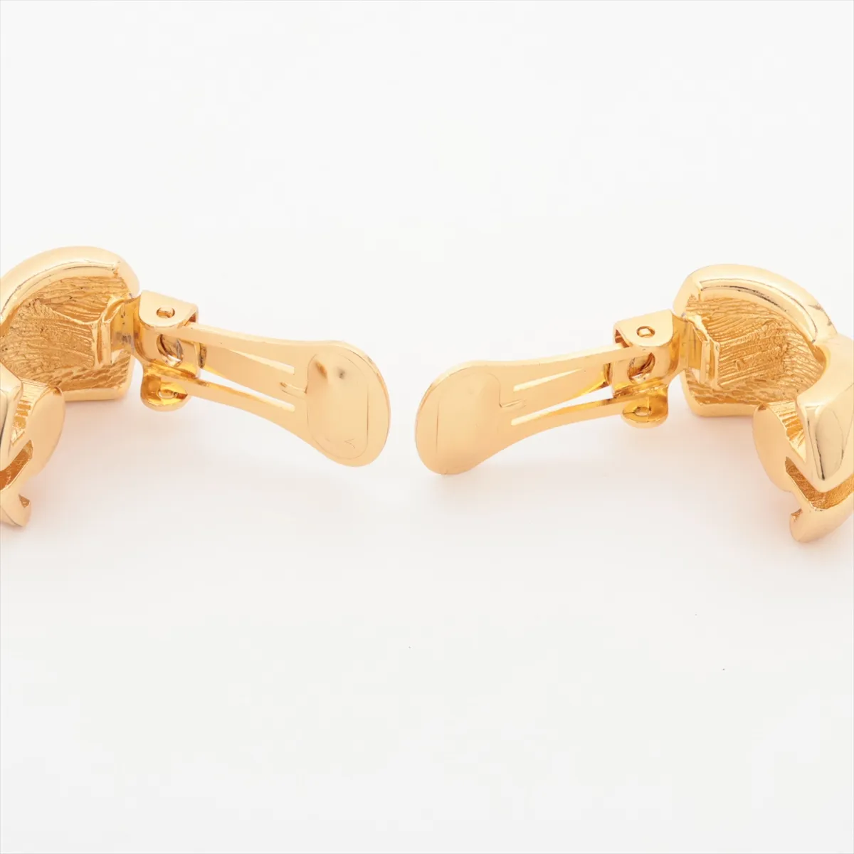 earrings (for both ears), GP gold, dents, — view 4