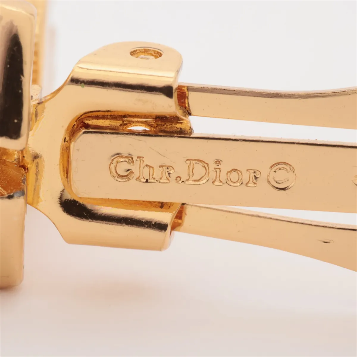 earrings (for both ears), GP gold, dents, — view 5