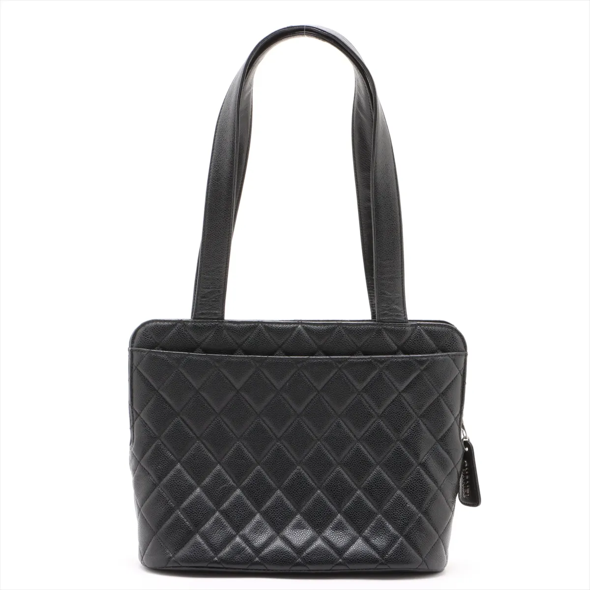 Matelasse caviar skin shoulder bag black gold hardware 4882789 4th series — view 2