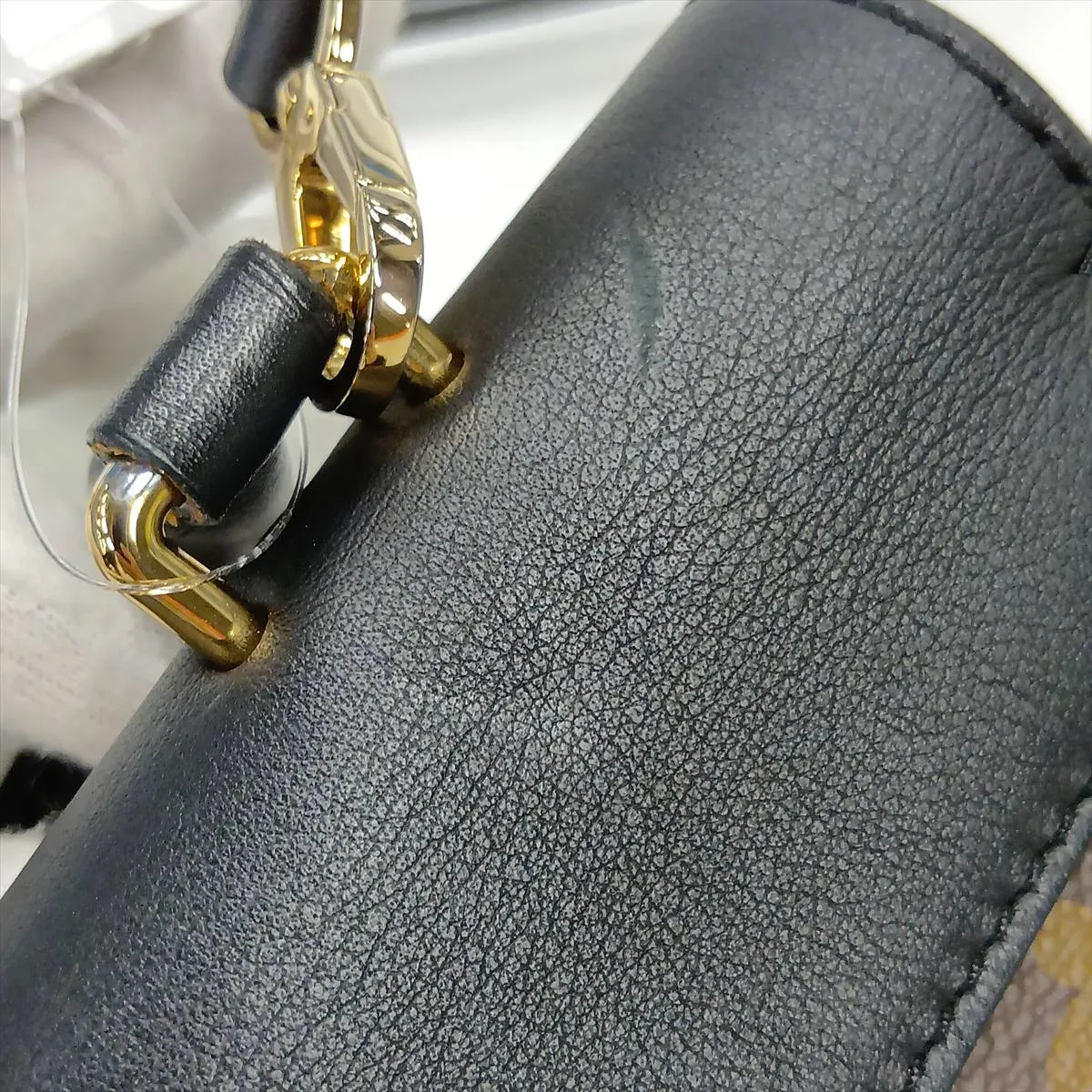 Monogram x Leather Rocky BB M44141 Brown x Black (RFID detected) — view 14