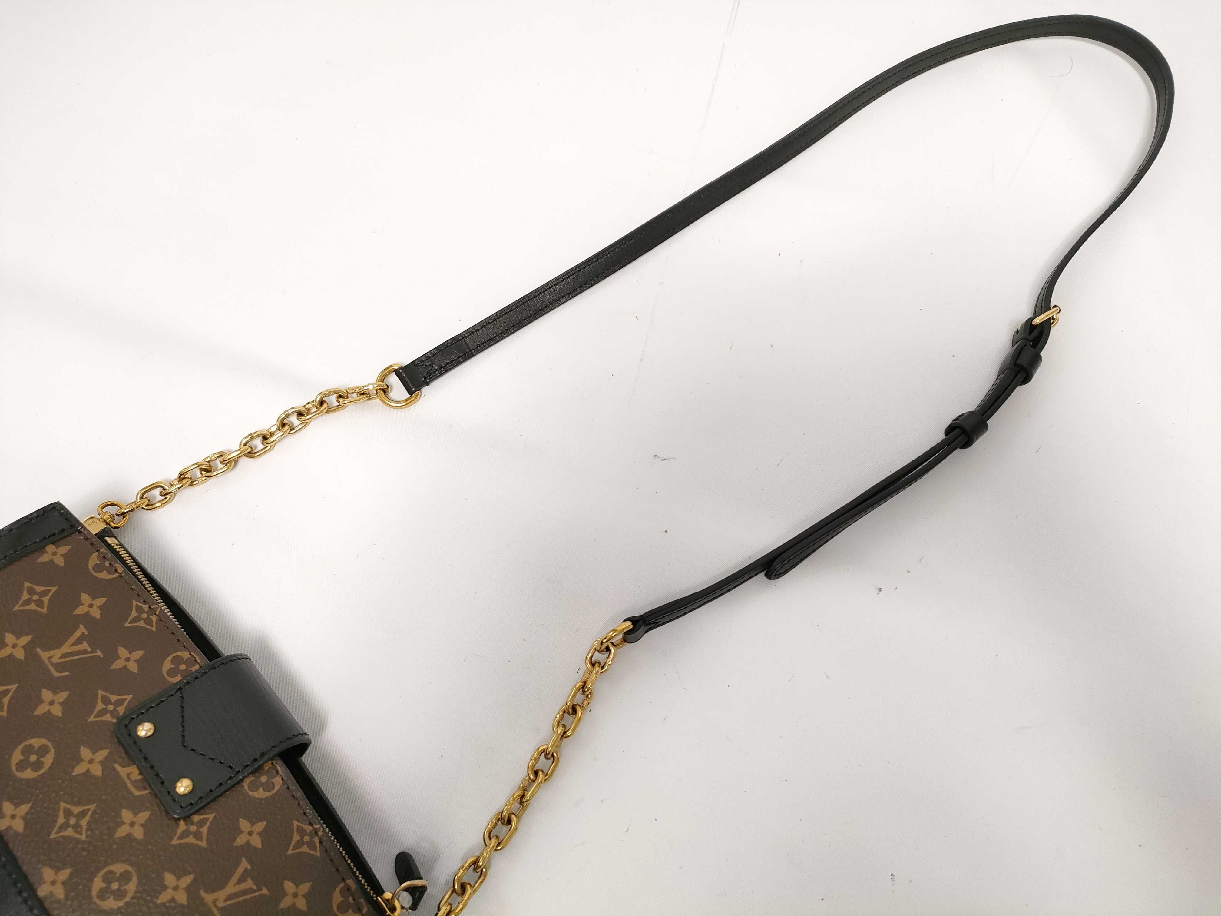 Monogram Trunk Clutch Brown Gold Monogram Reverse IC Shoulder Bag — view 3