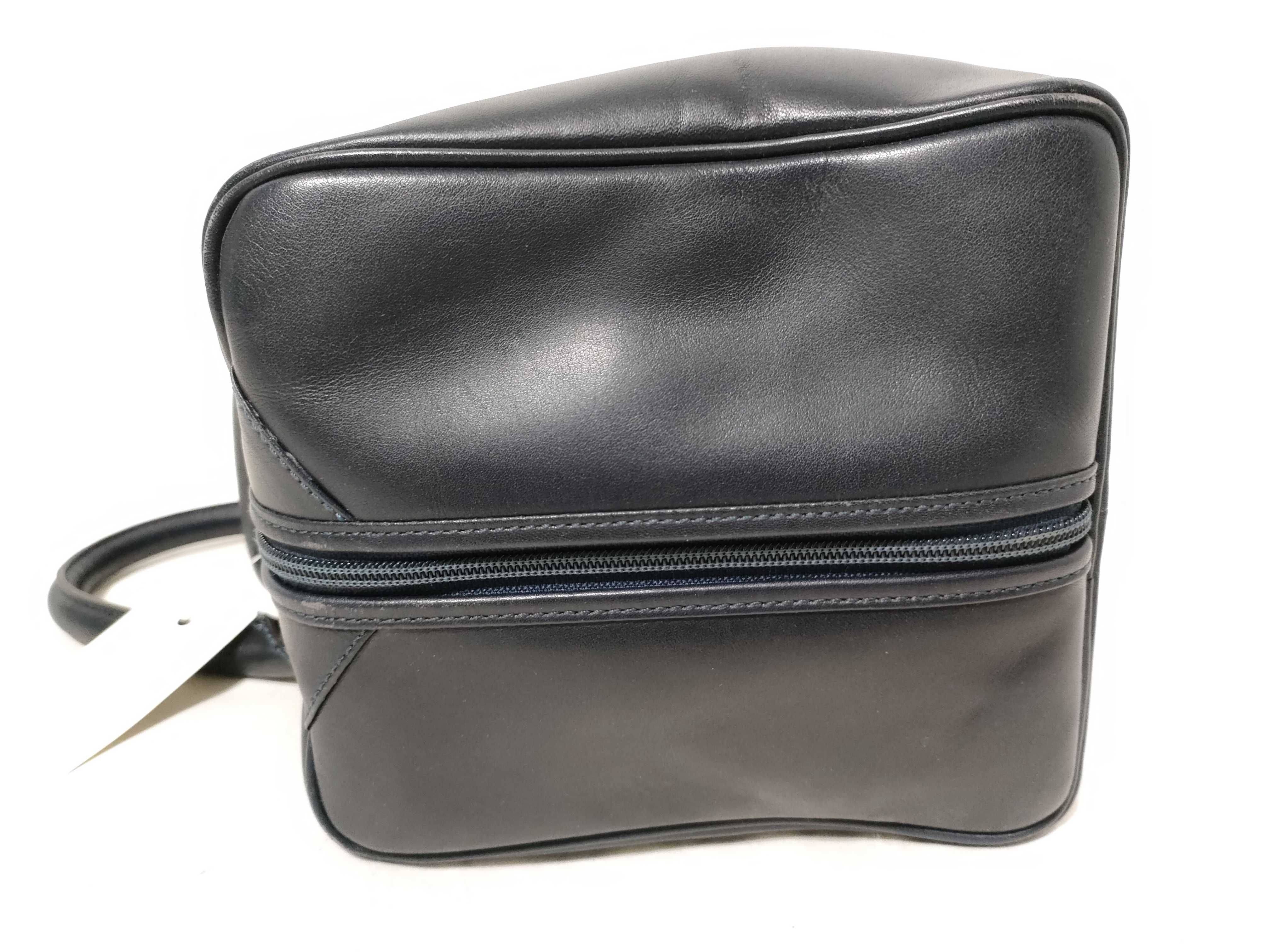 Leather Mini Boston Bag with Logo — view 9