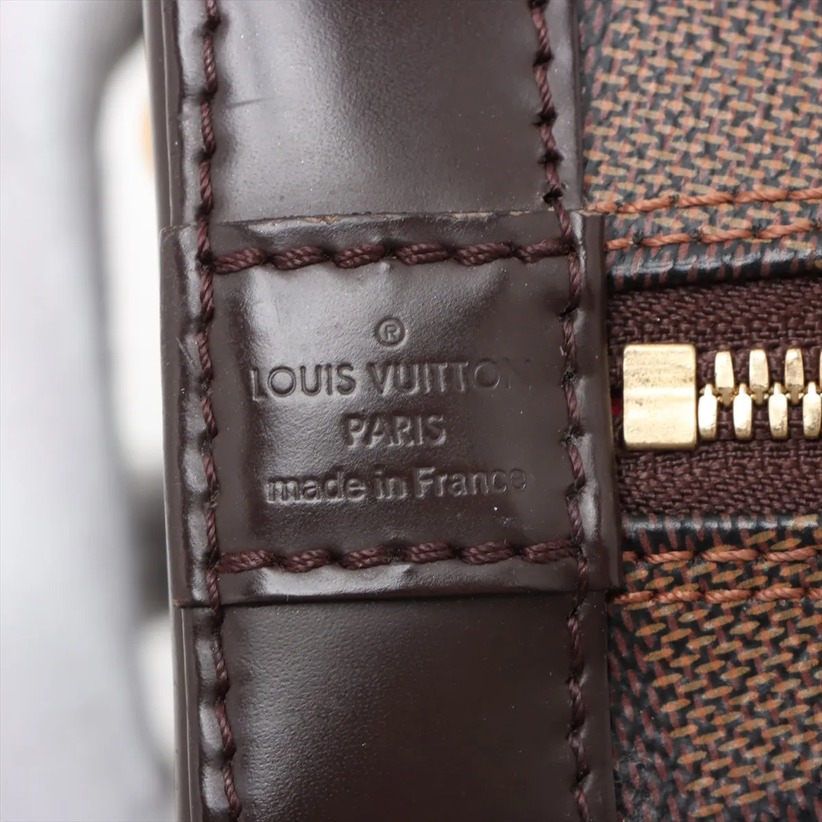 Damier Alma BB N41221 AR4200 Brown with initials RFID reaction — view 10