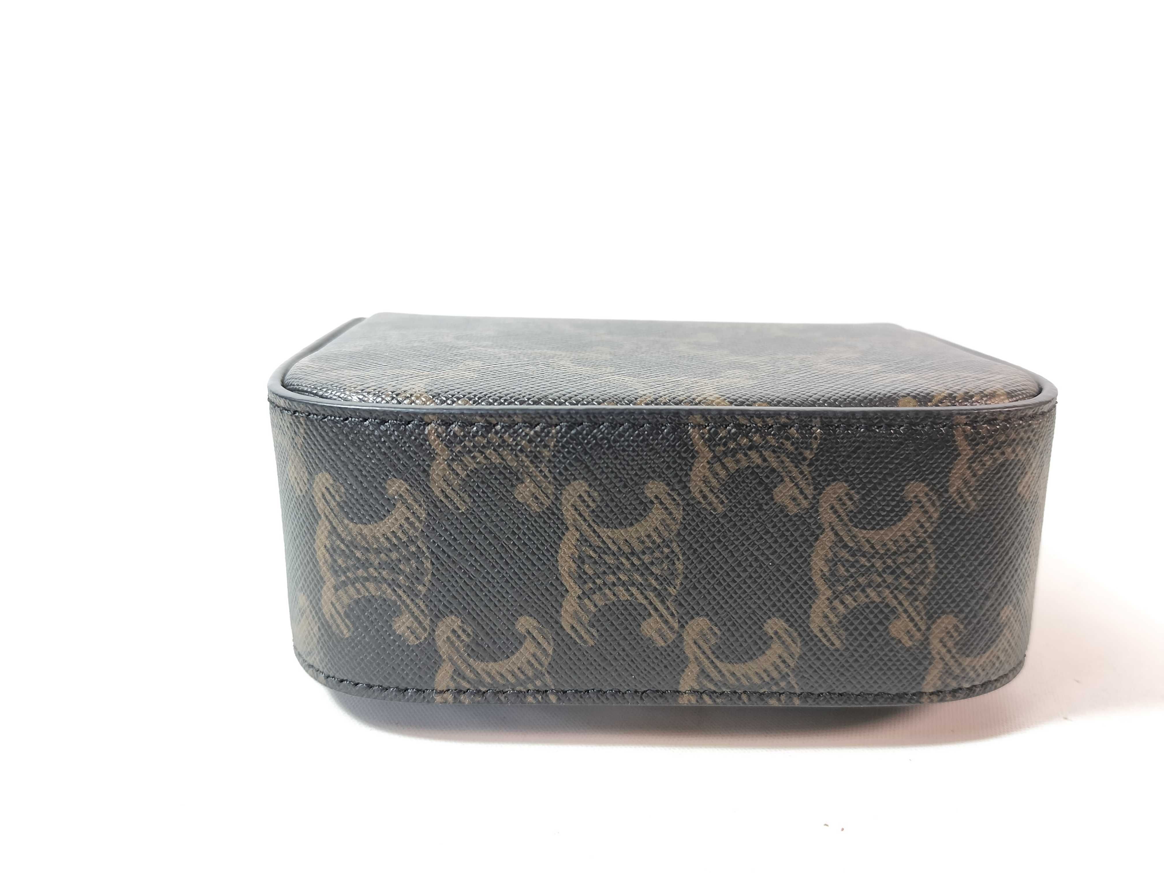 Triomphe Mini Claude Leather Shoulder Bag — view 5
