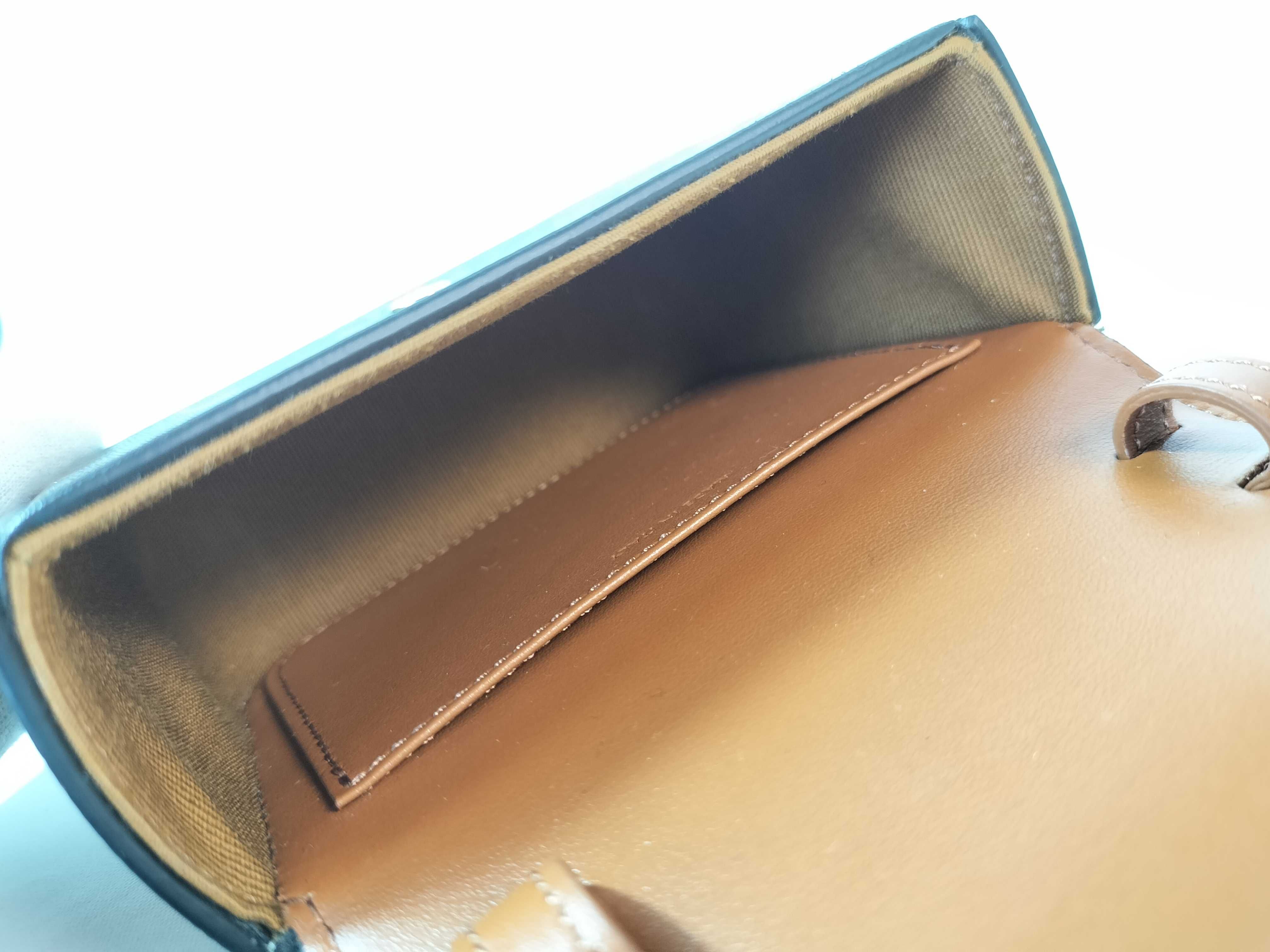 Triomphe Mini Claude Leather Shoulder Bag — view 8
