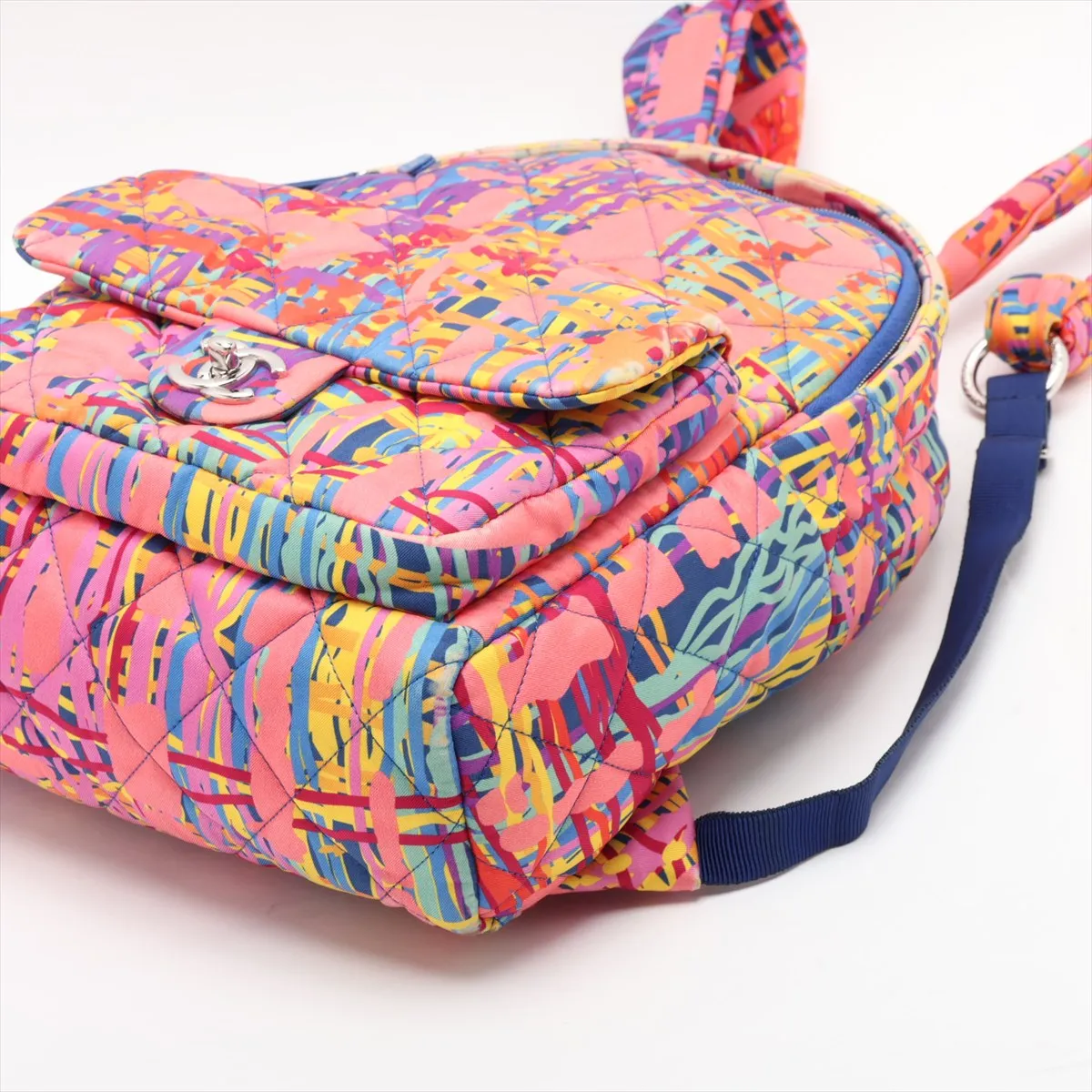 Coco Mark Canvas Backpack, Multicolor, Silver Hardware, 25451350, Serial Number 25 — view 3
