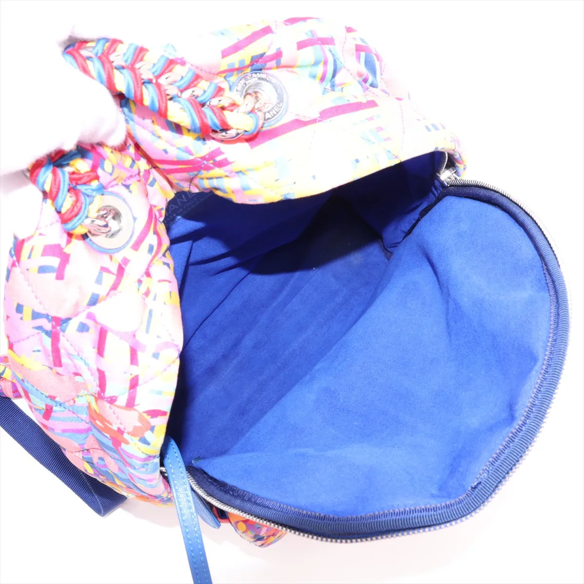 Coco Mark Canvas Backpack, Multicolor, Silver Hardware, 25451350, Serial Number 25 — view 7