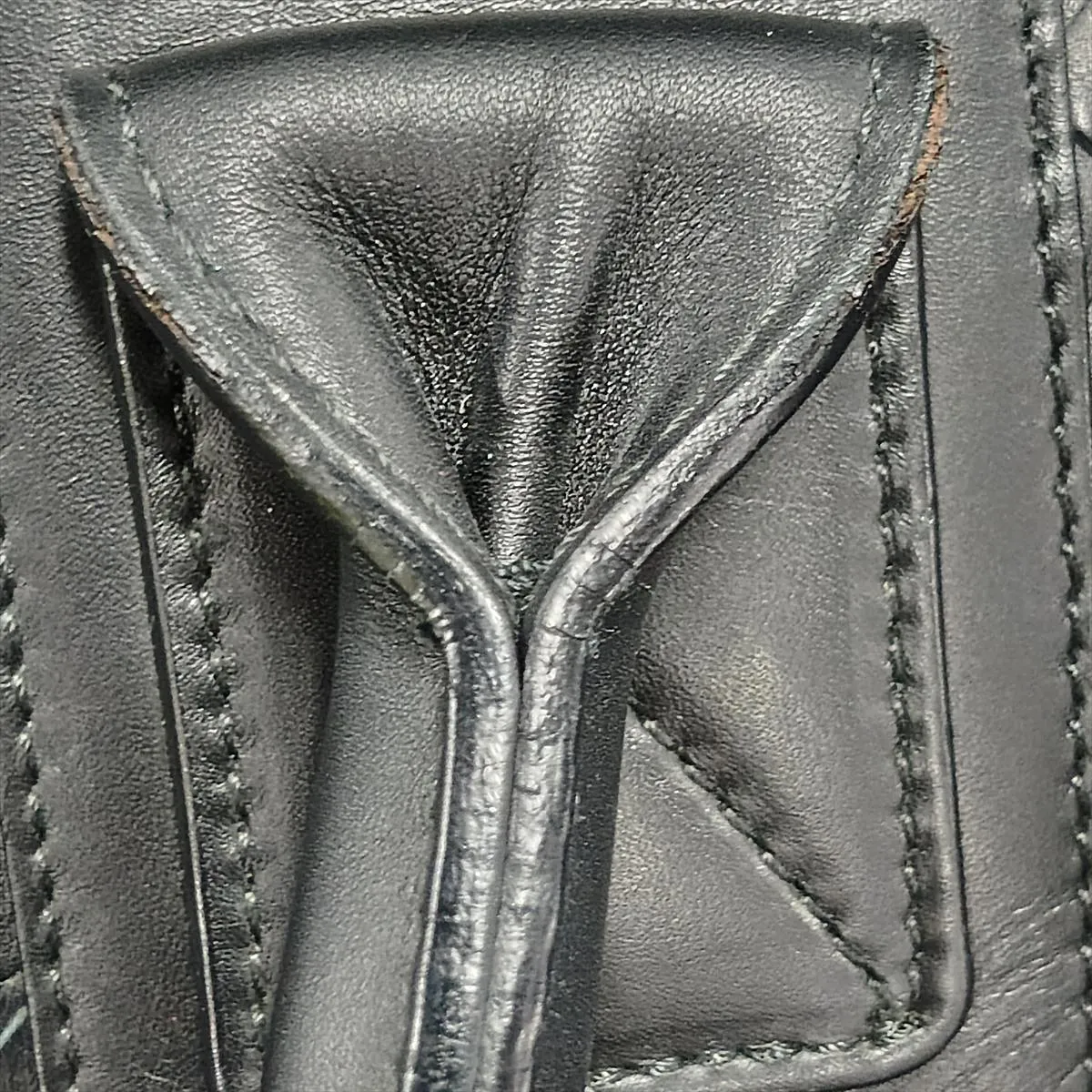 Intrecciato Leather Boston Bag, Black, 129520 — view 13