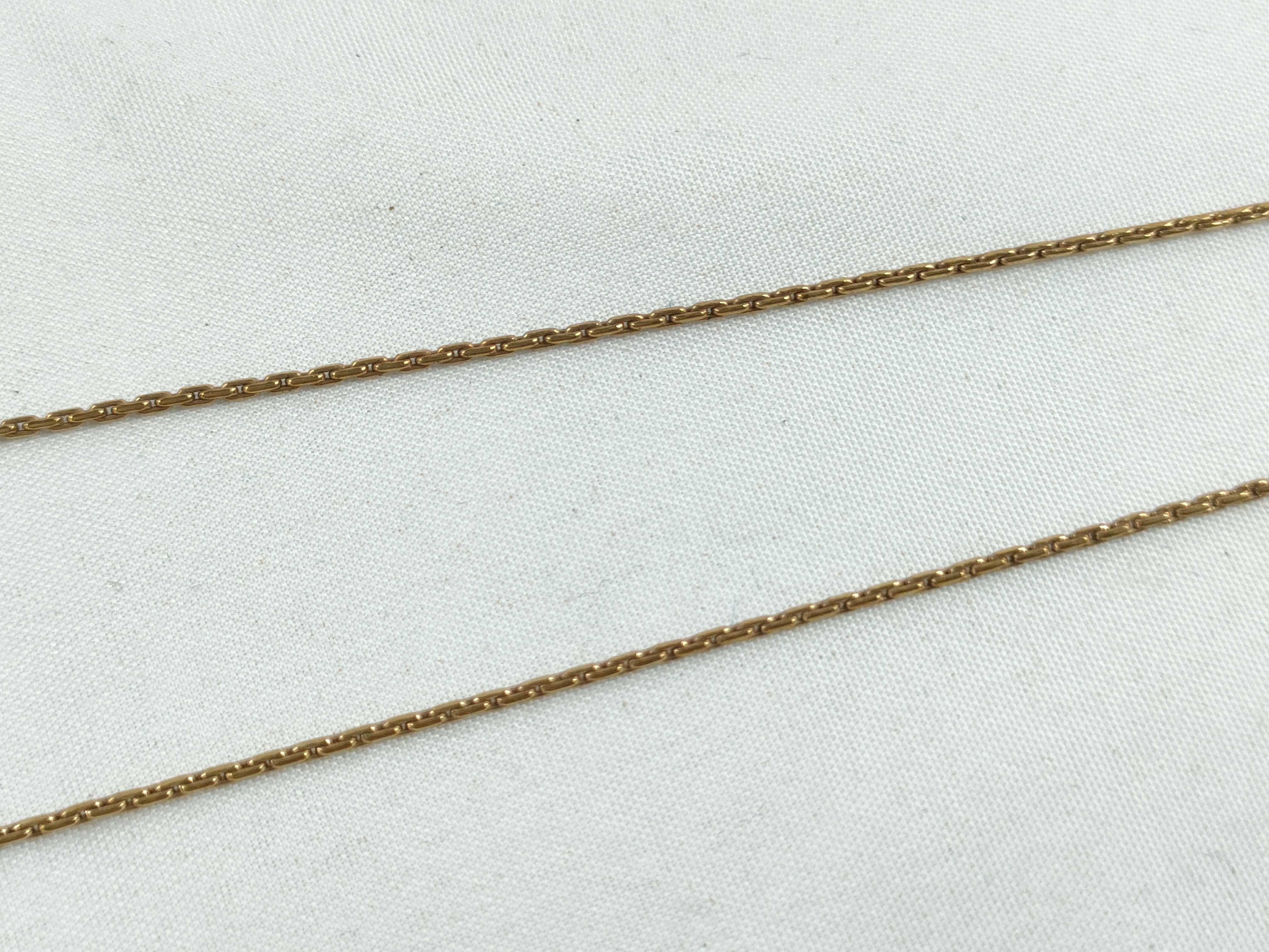 Christian necklace, rhinestone gold necklace — view 5