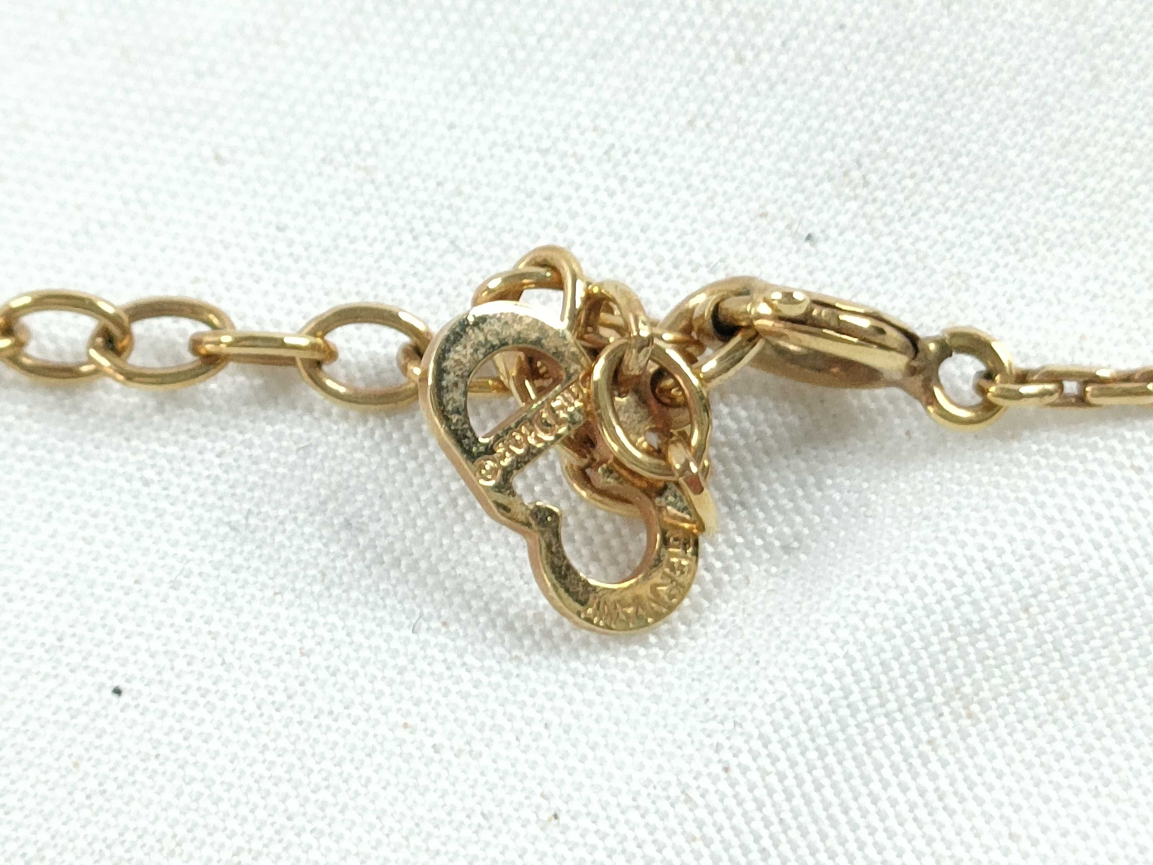 Christian necklace, rhinestone gold necklace — view 6