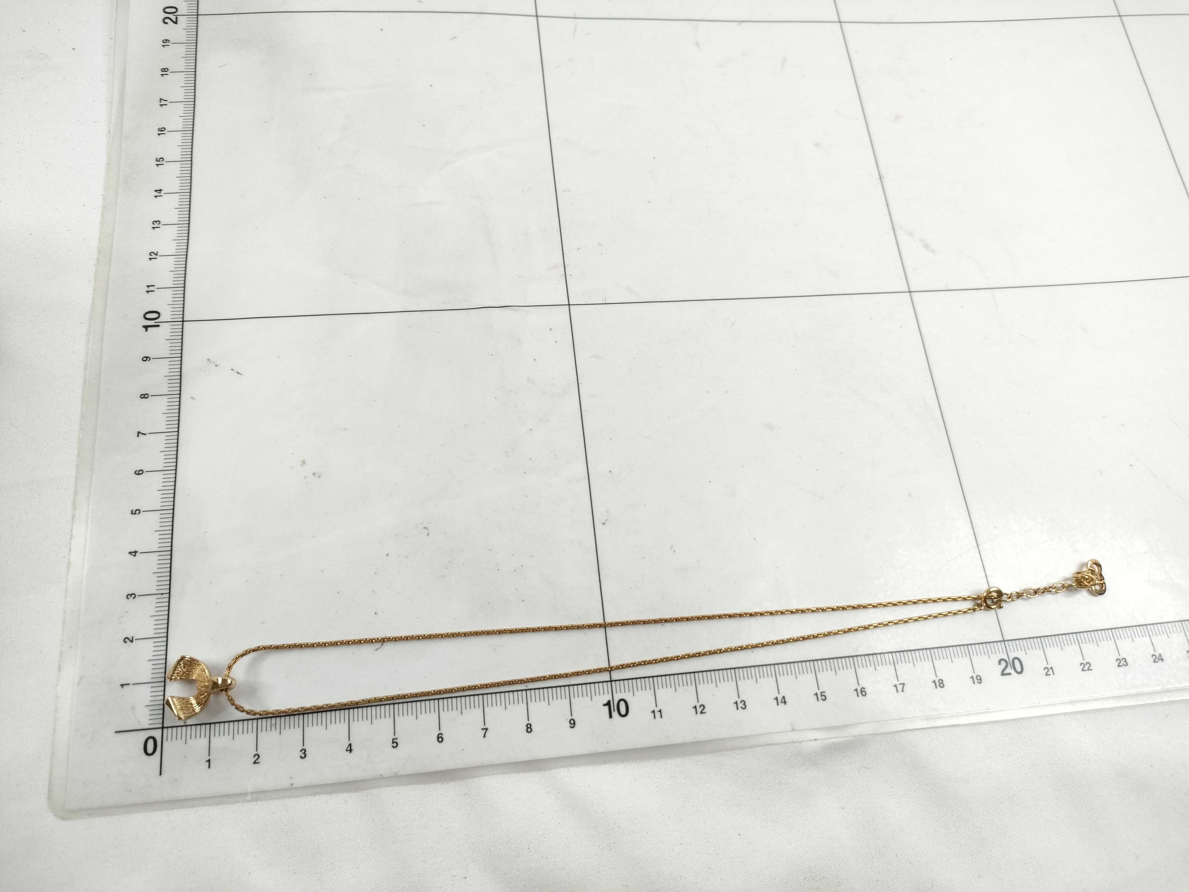 Christian necklace, rhinestone gold necklace — view 8