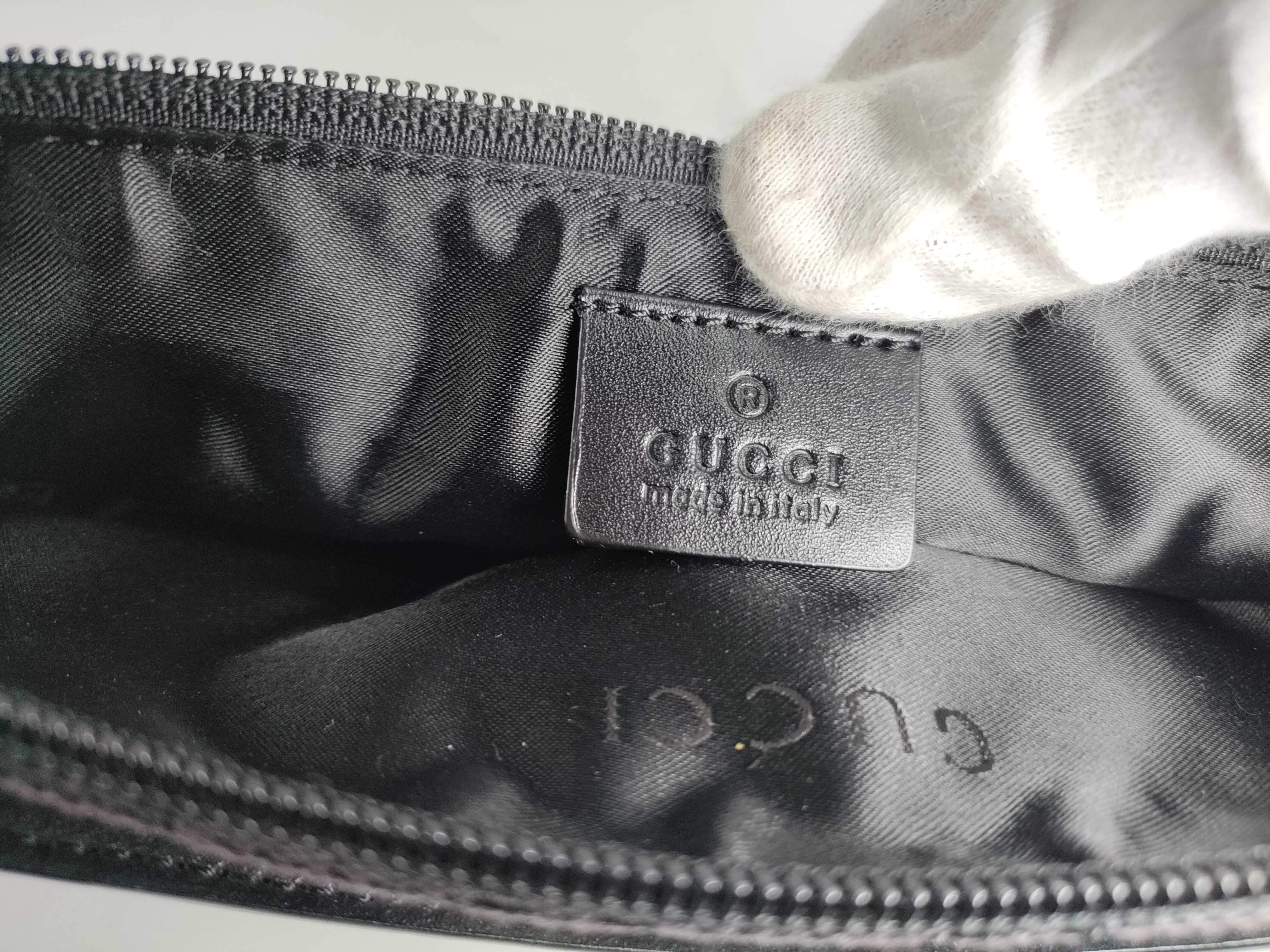 GG Canvas Accessory Pouch, GG Canvas/Black Handbag — view 12