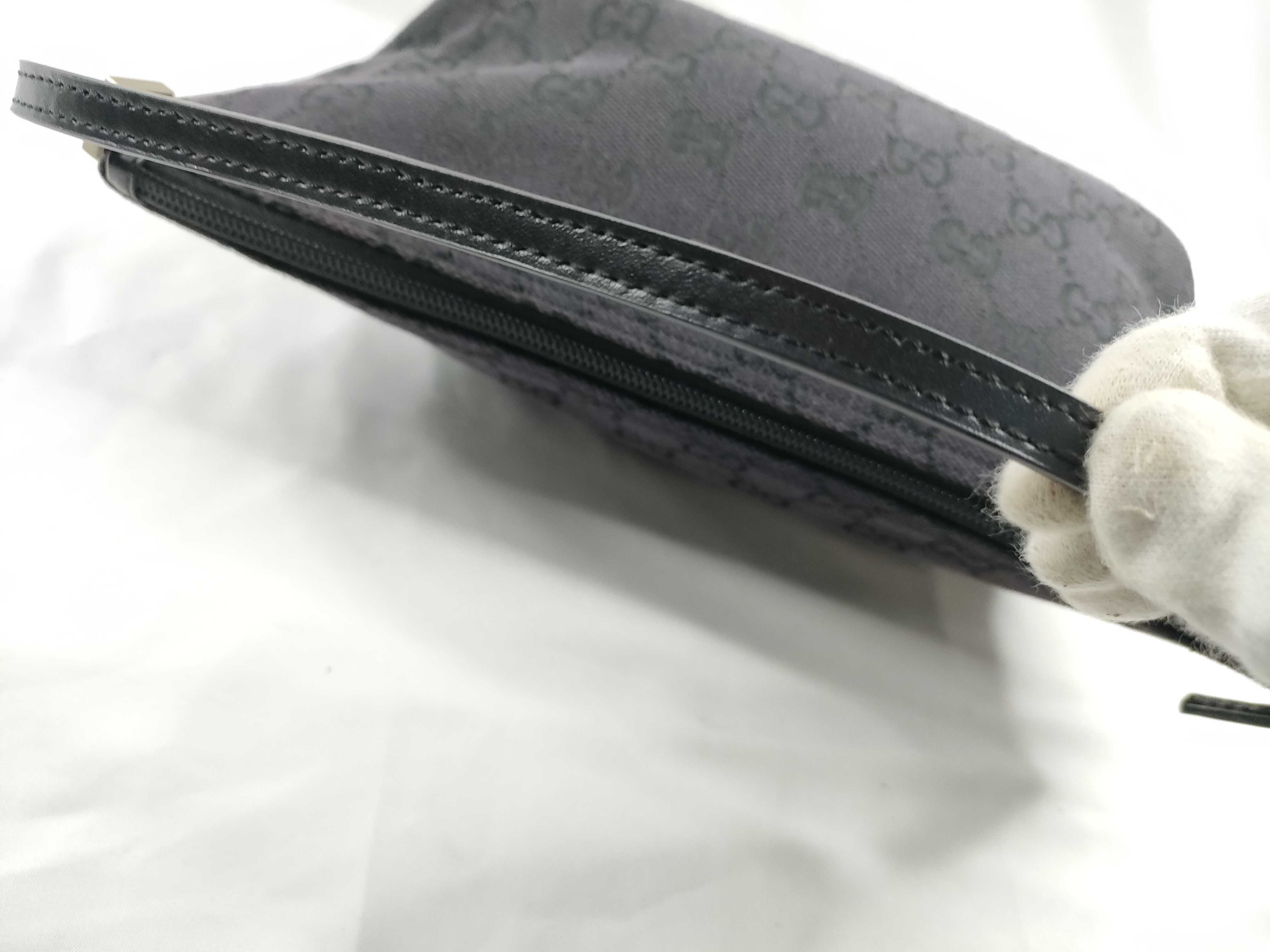 GG Canvas Accessory Pouch, GG Canvas/Black Handbag — view 7