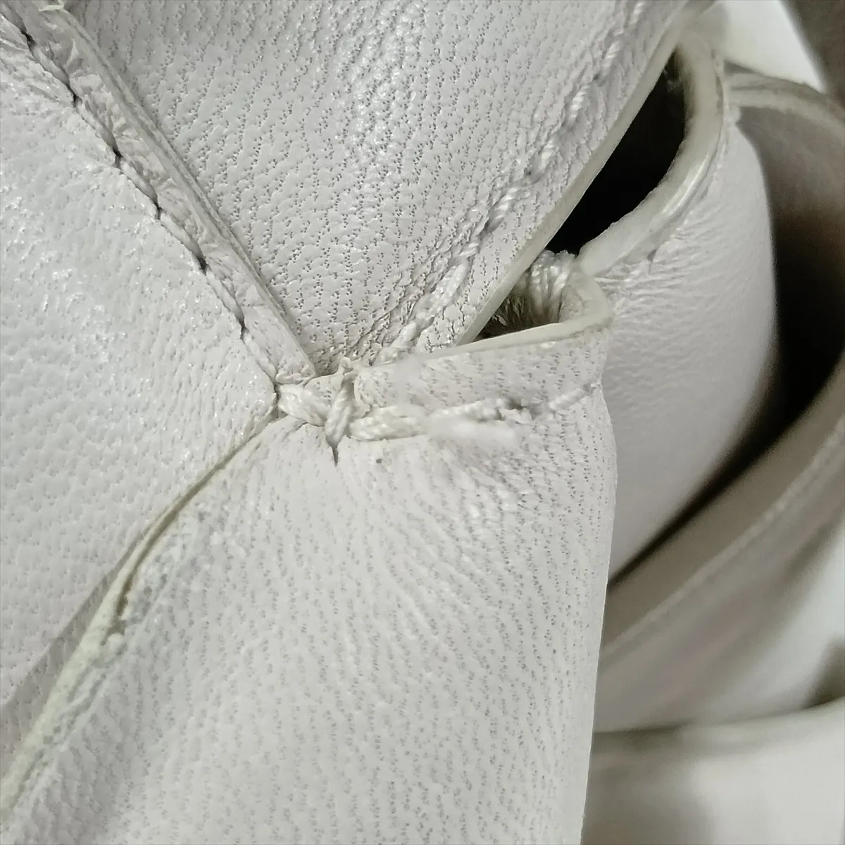 Maxi Intrecciato Leather 2-Way Shoulder Bag, White — view 14