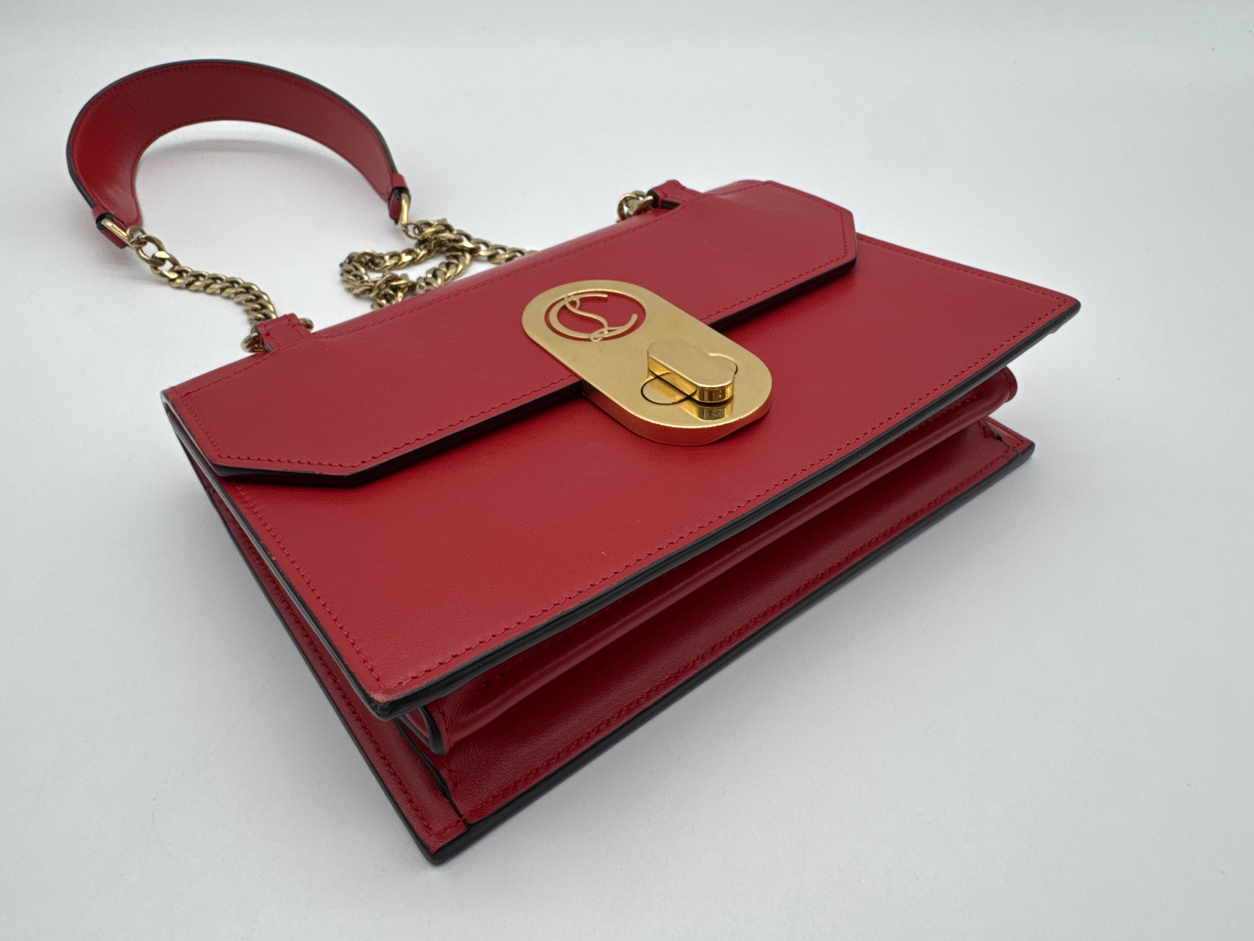 Turnlock Red Shoulder Bag — view 6