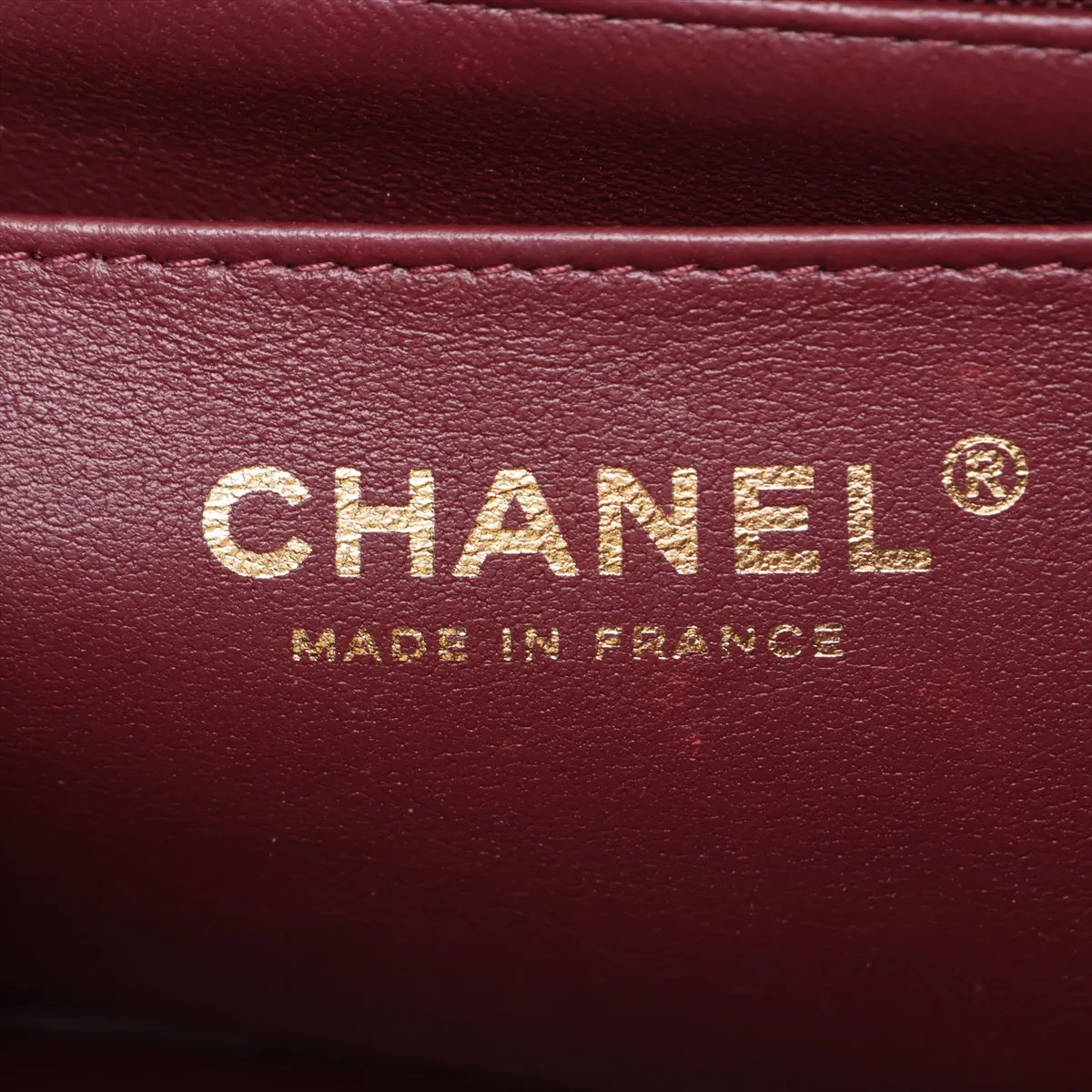 Matelassé Lambskin 2-Way Shoulder Bag, Bordeaux, Gold Hardware, PENTKT45, Random Plate — view 12