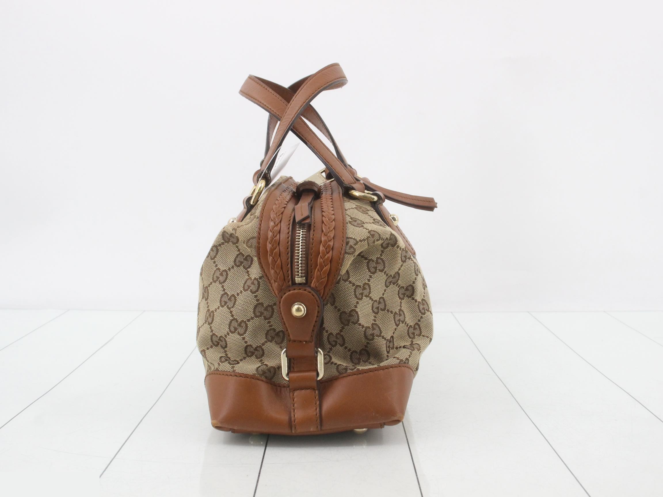 GG Canvas Leather Handbag — view 3