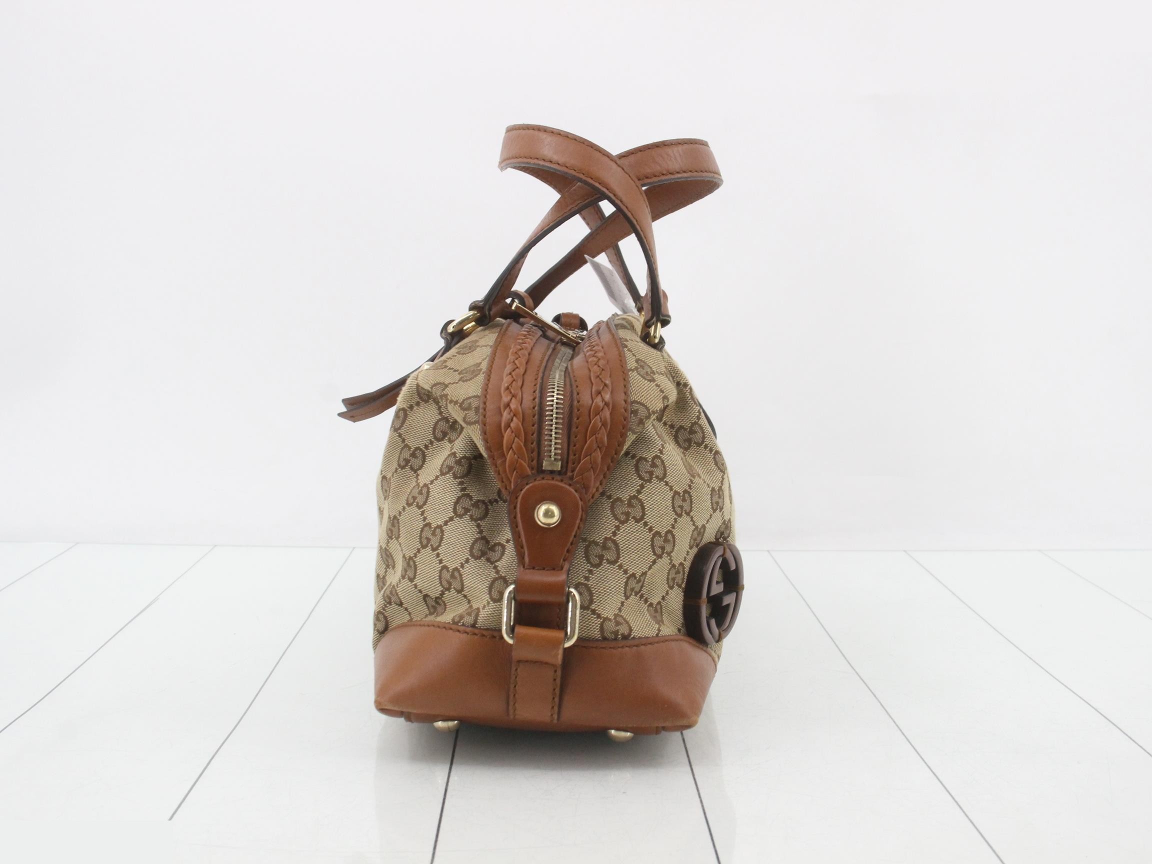 GG Canvas Leather Handbag — view 4