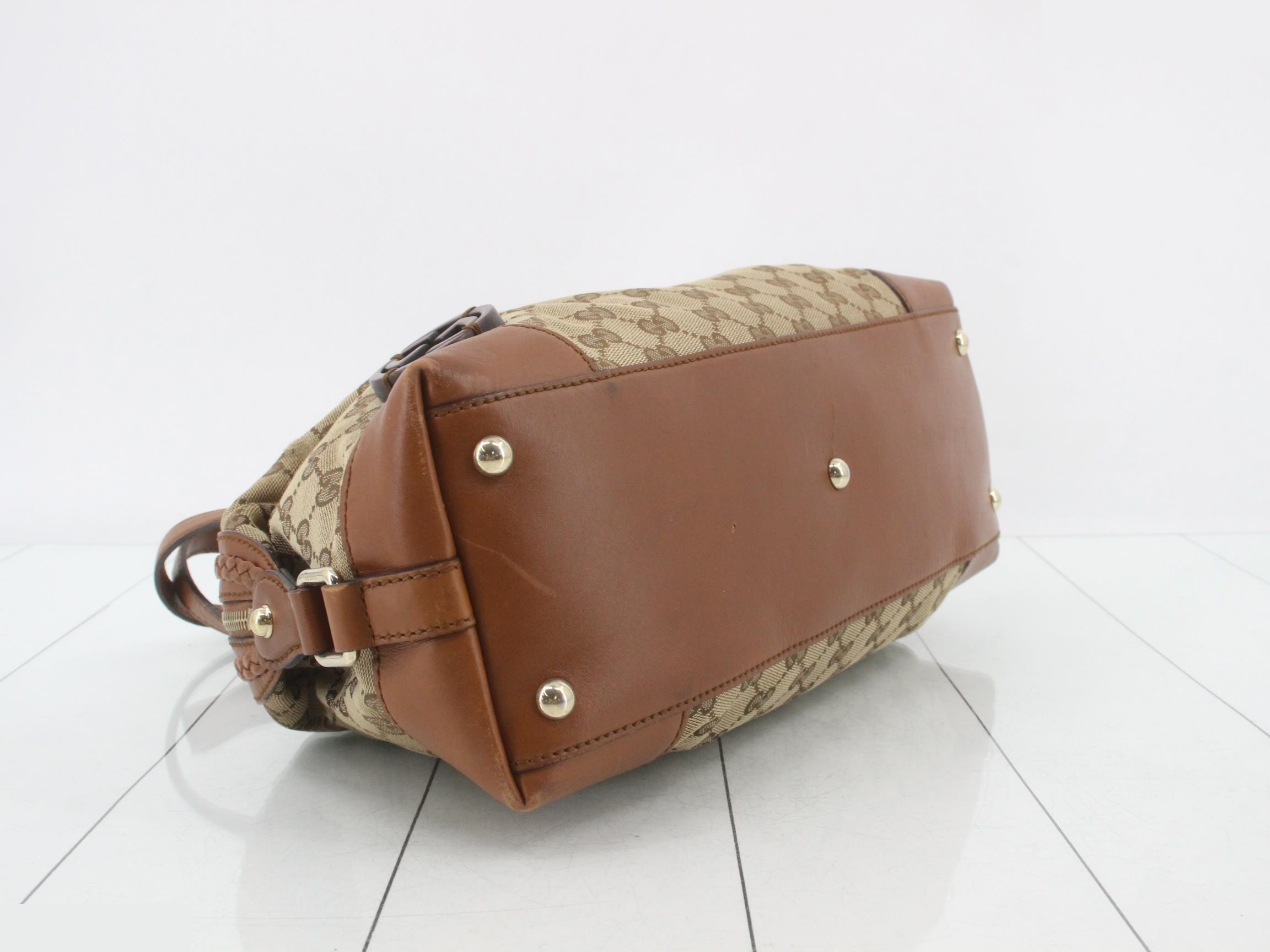 GG Canvas Leather Handbag — view 5
