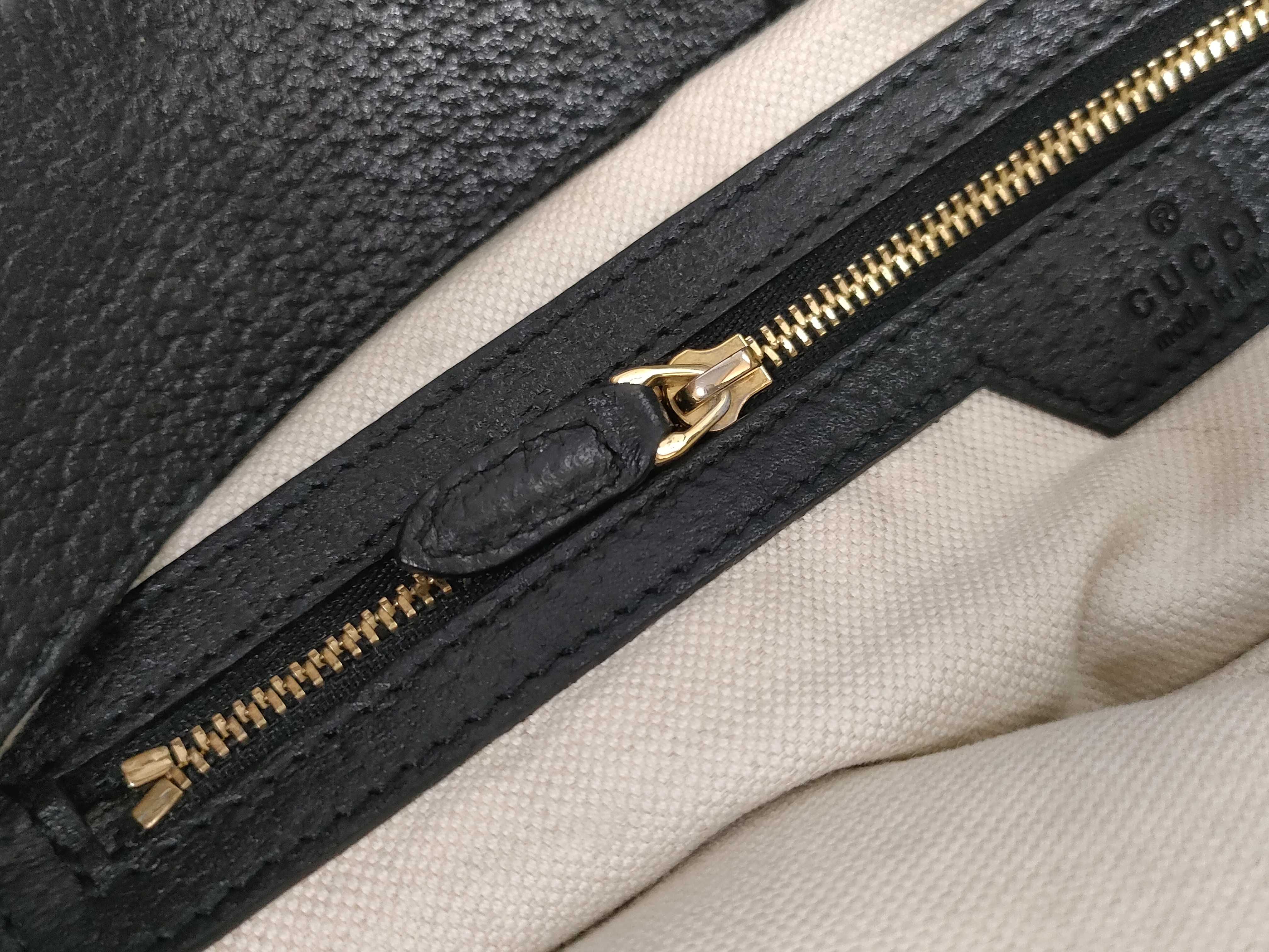 GG Canvas Tote Bag with Gold Hardware — view 12