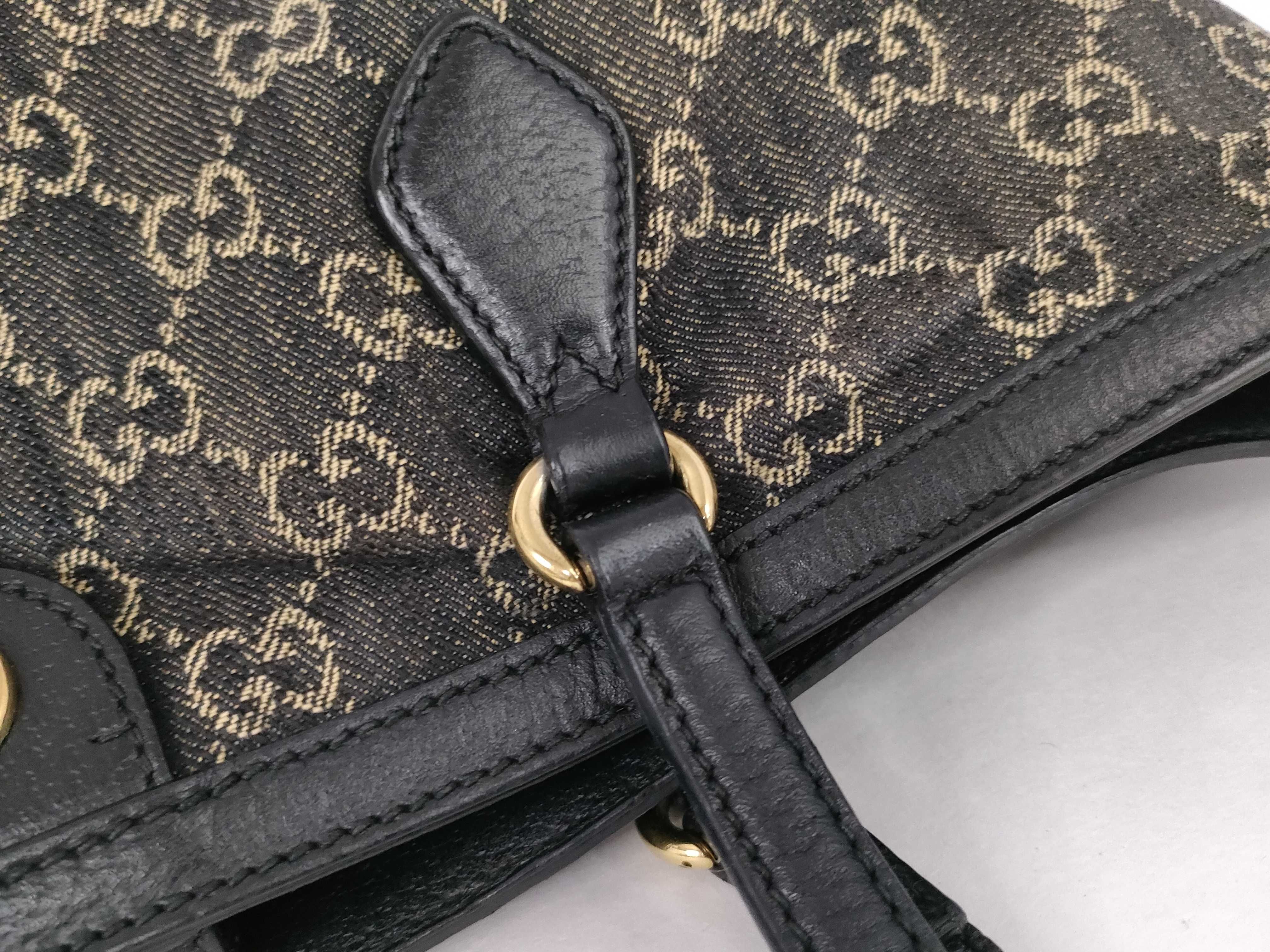 GG Canvas Tote Bag with Gold Hardware — view 5