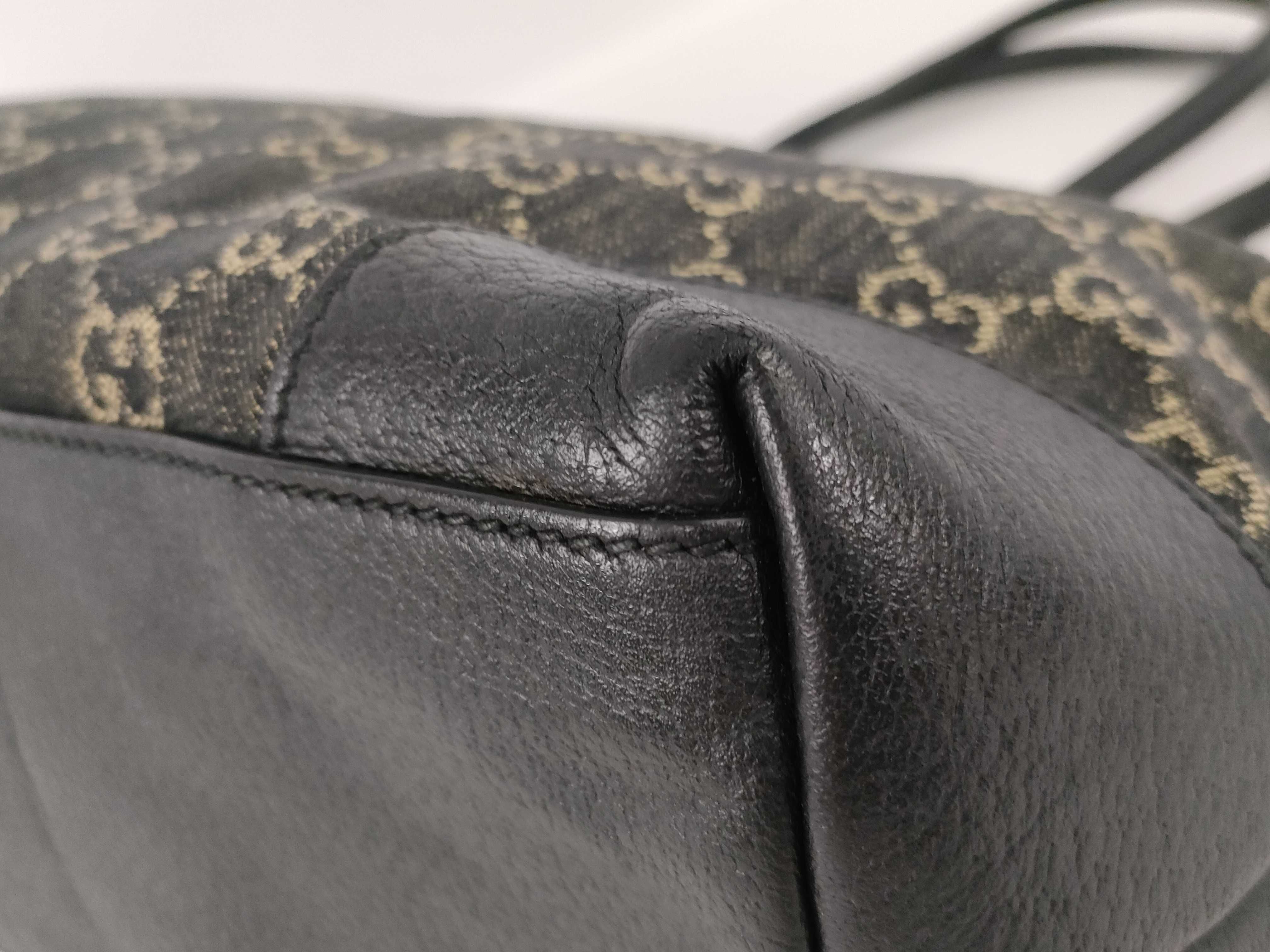 GG Canvas Tote Bag with Gold Hardware — view 6