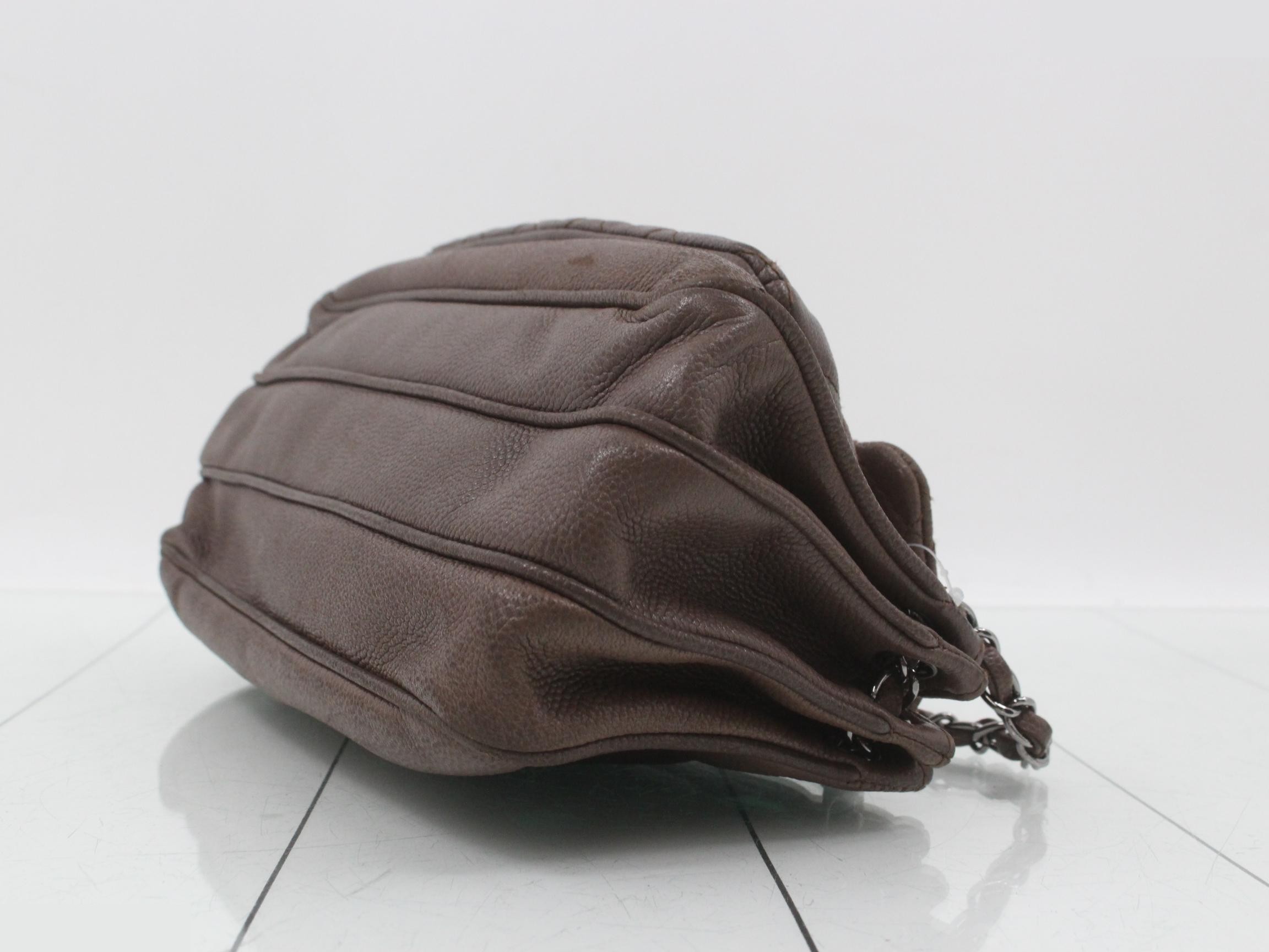 Caviar skin shoulder bag — view 6