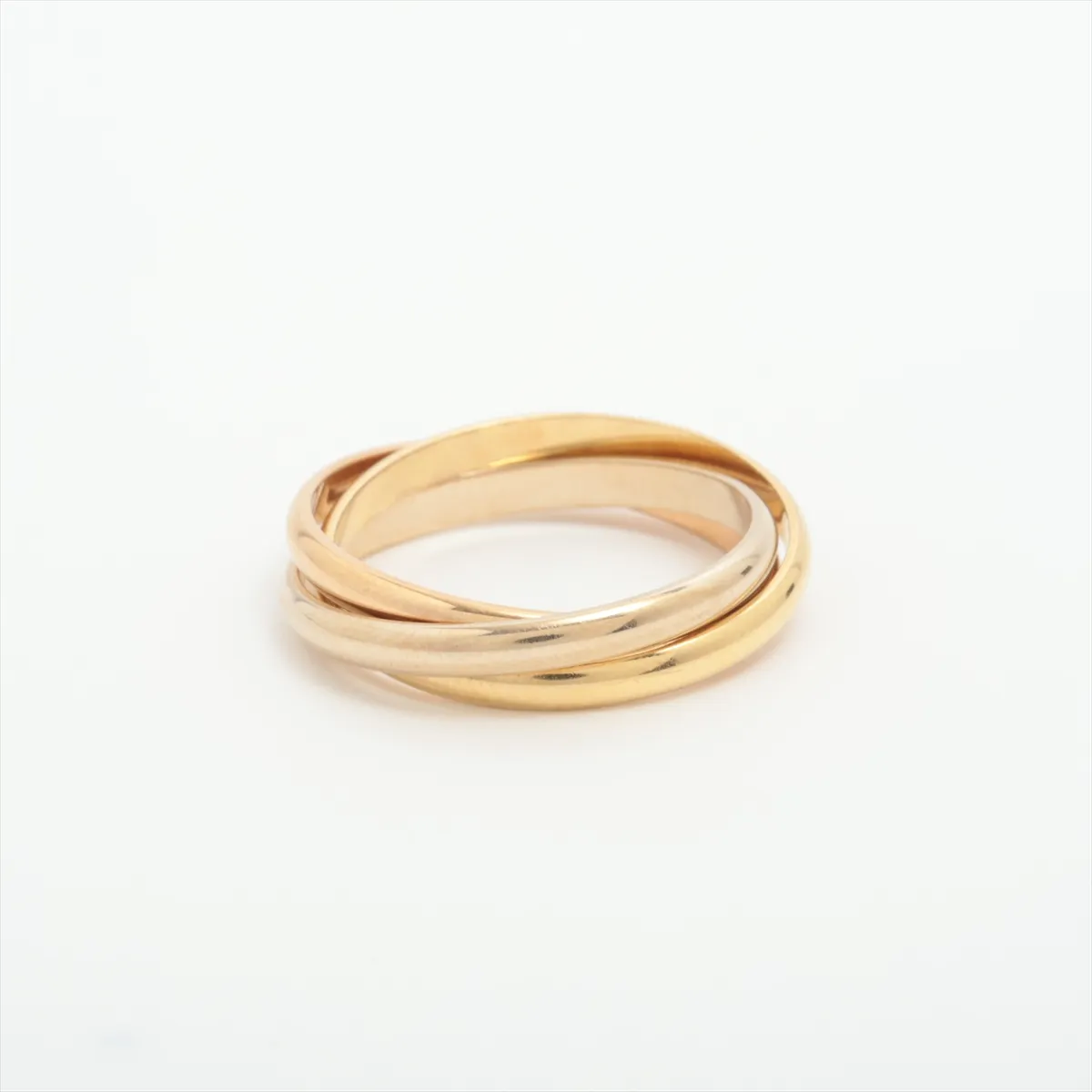 Trinity Ring 750 (Yellow Gold x Pink Gold x White Gold) 3.6g Size 49 O3178J — view 2