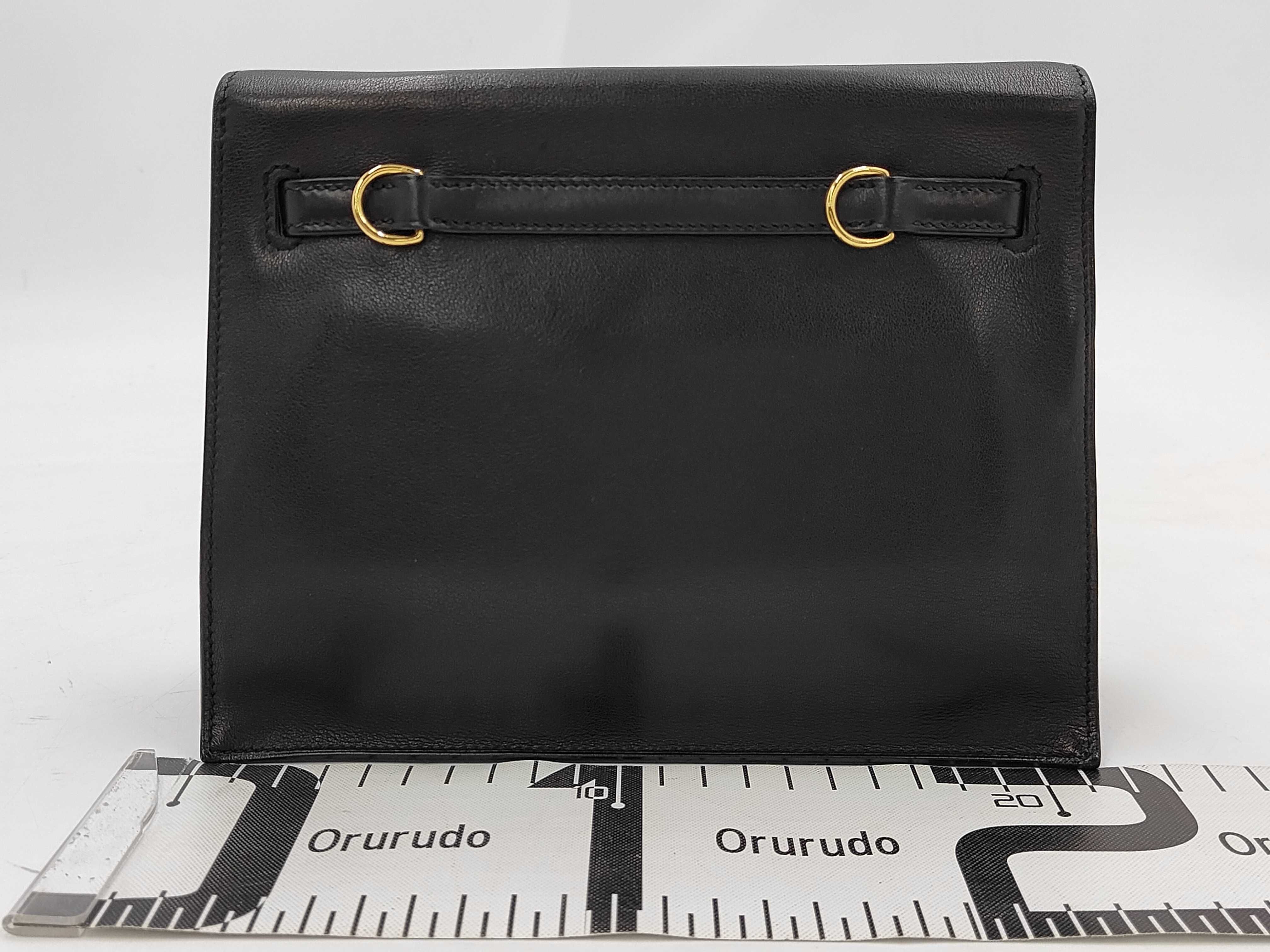 Kelly Dance Veau Brupte Noir Gold Hardware W Stamp Bag — view 2